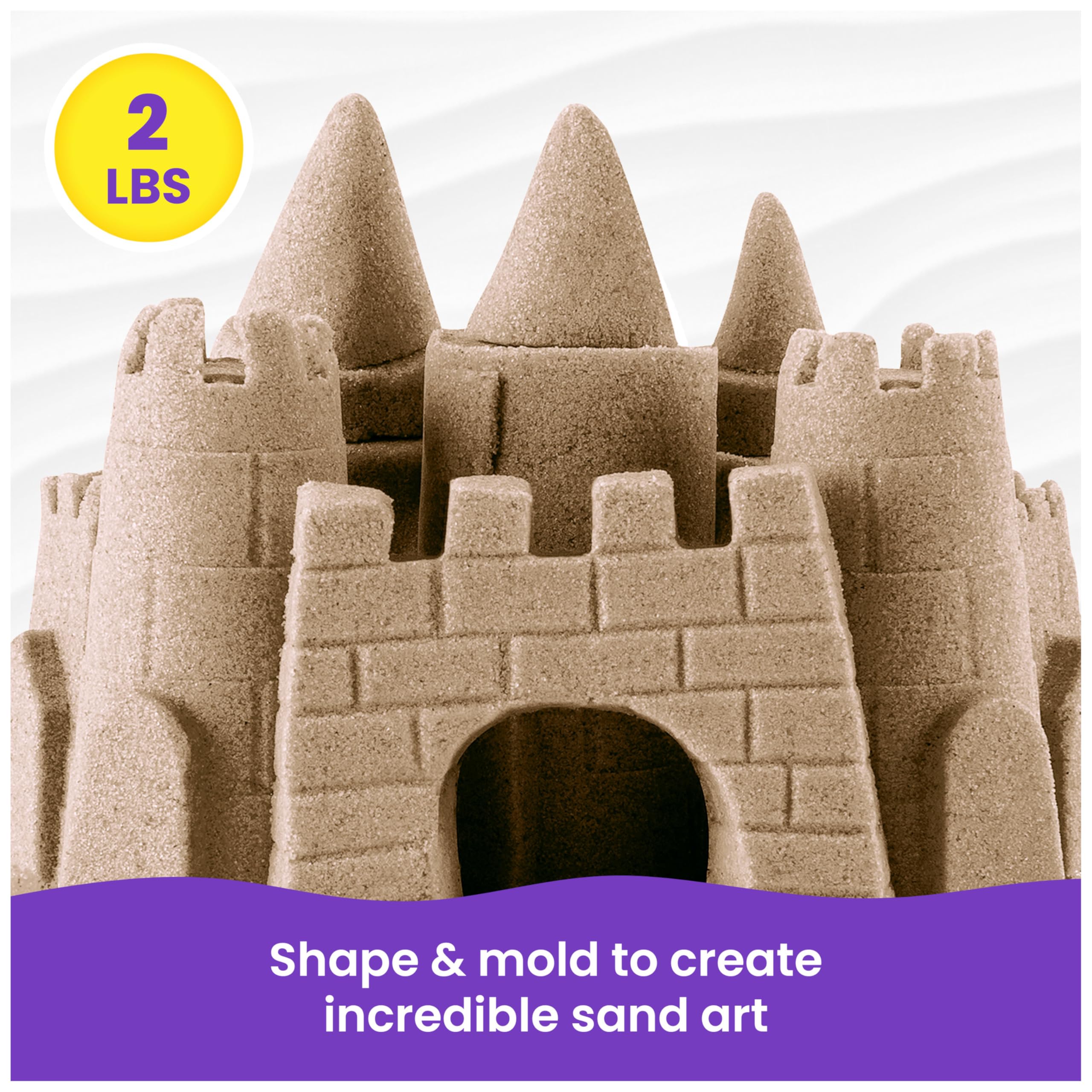 Kinetic Sand Original Mouldable Sensory Play Sand - Brown | 906 g | Ages 3+ 3