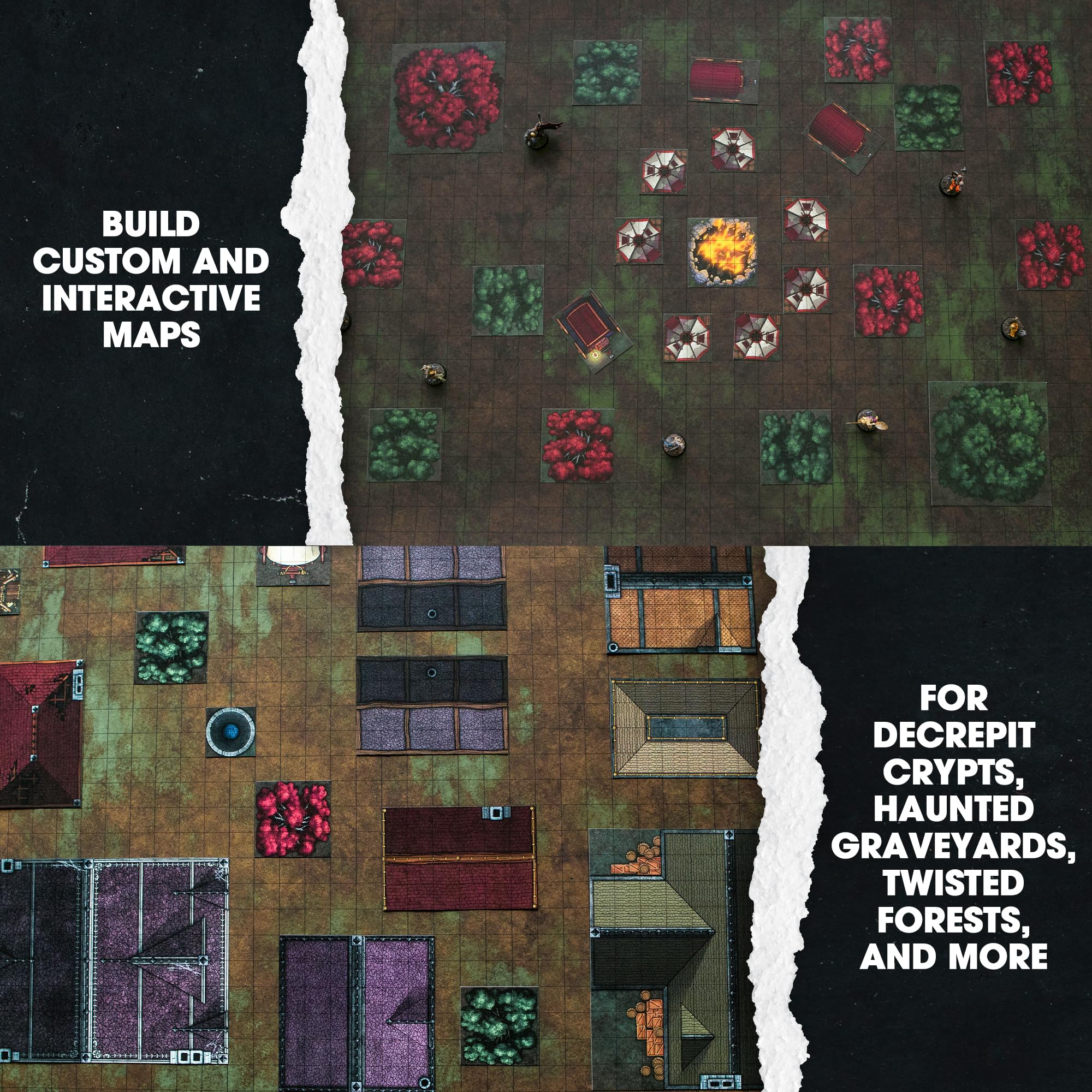 Dungeon Craft Cursed Lands Brettspiel – über 1000 wendbare Geländestücke für Dungeons &amp; Dragons Curse of Strahd 15