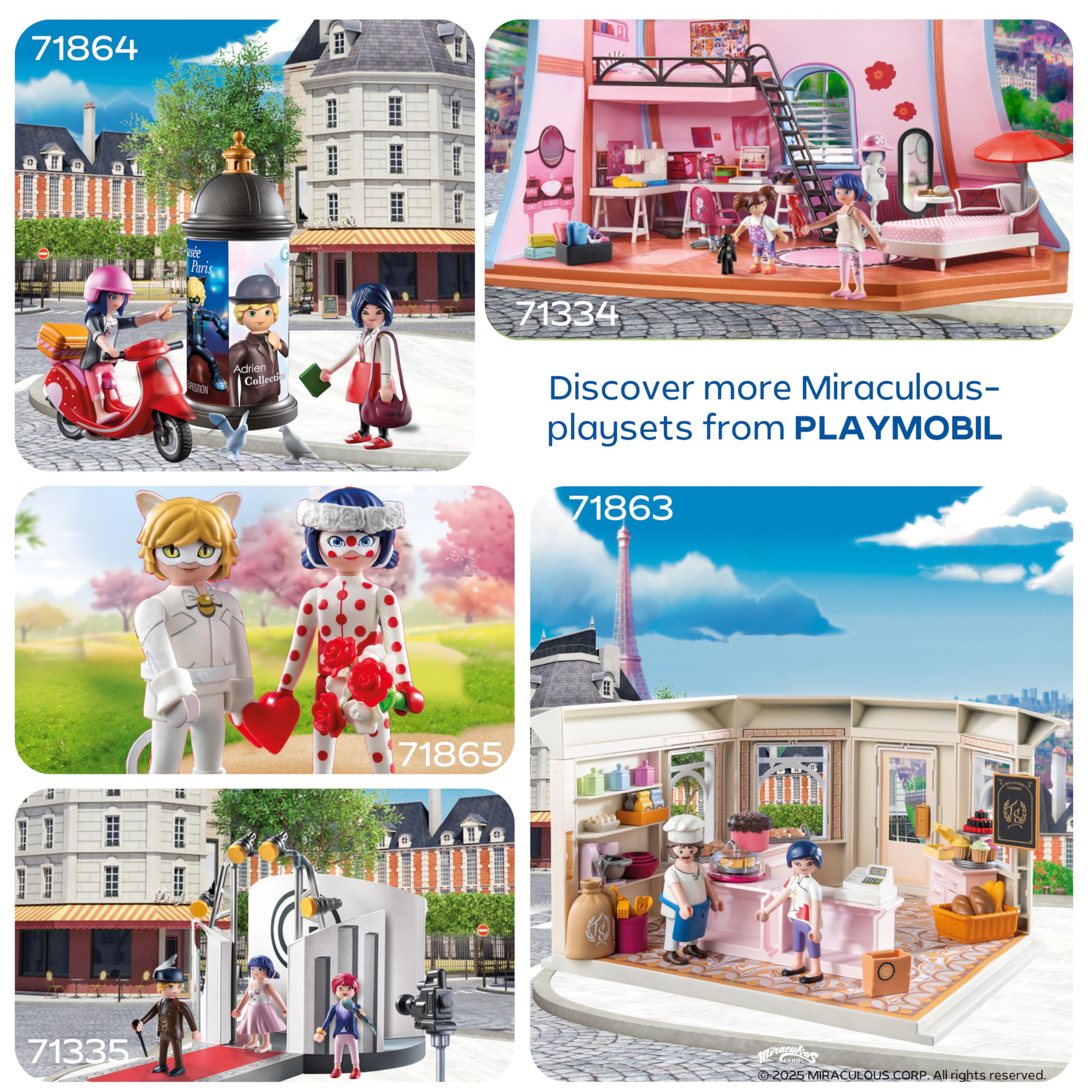 Playmobil Miraculous Ladybugs & Cat Noir's Wedding Playset | Ages 4+ | Model 71865 5