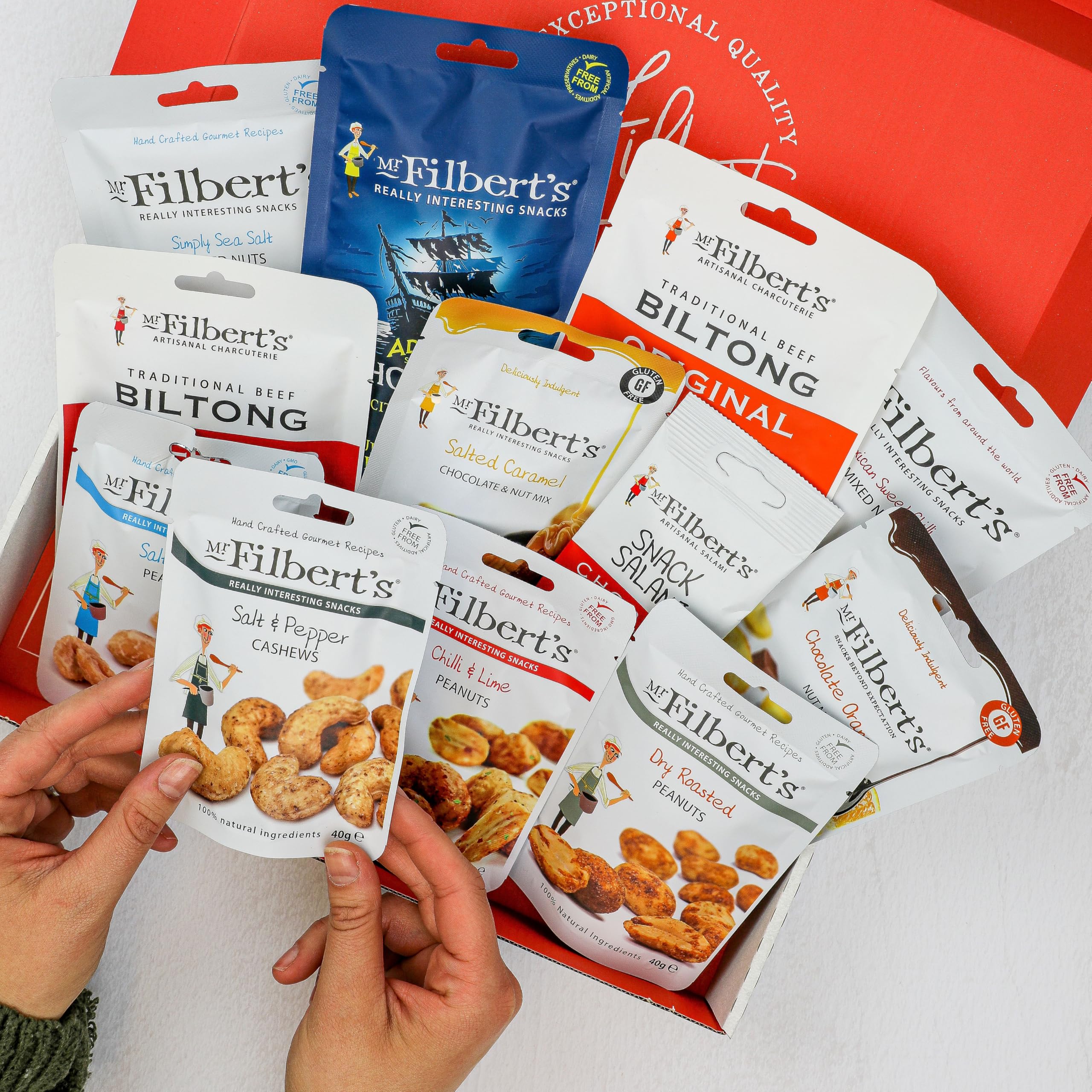 Mr Filbert's For Him Selection Box - Nuts, Olives & Cured Meats Snack Gift 5