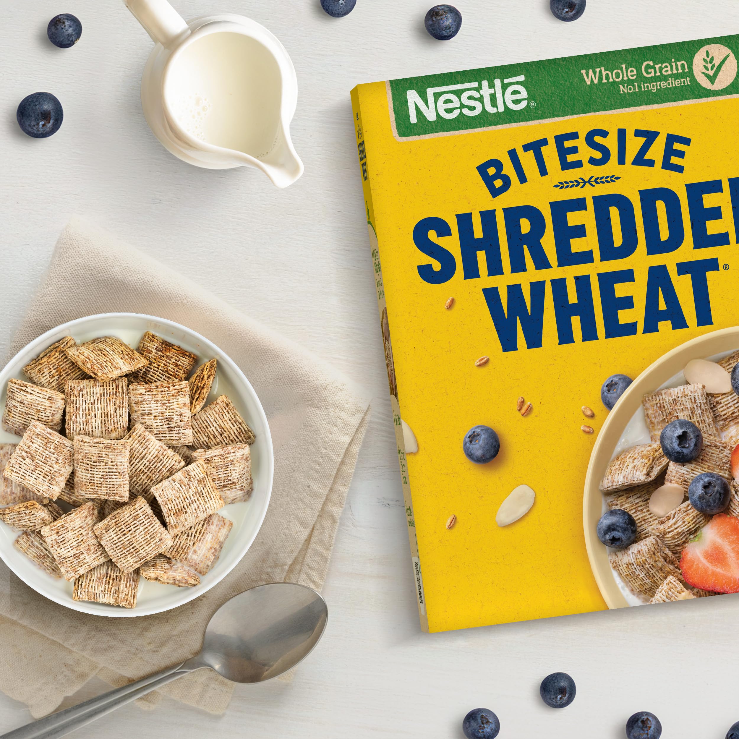 Nestlé Shredded Wheat Bitesize Cereal - 100% Whole Grain Wheat | High Fibre | 720g 3
