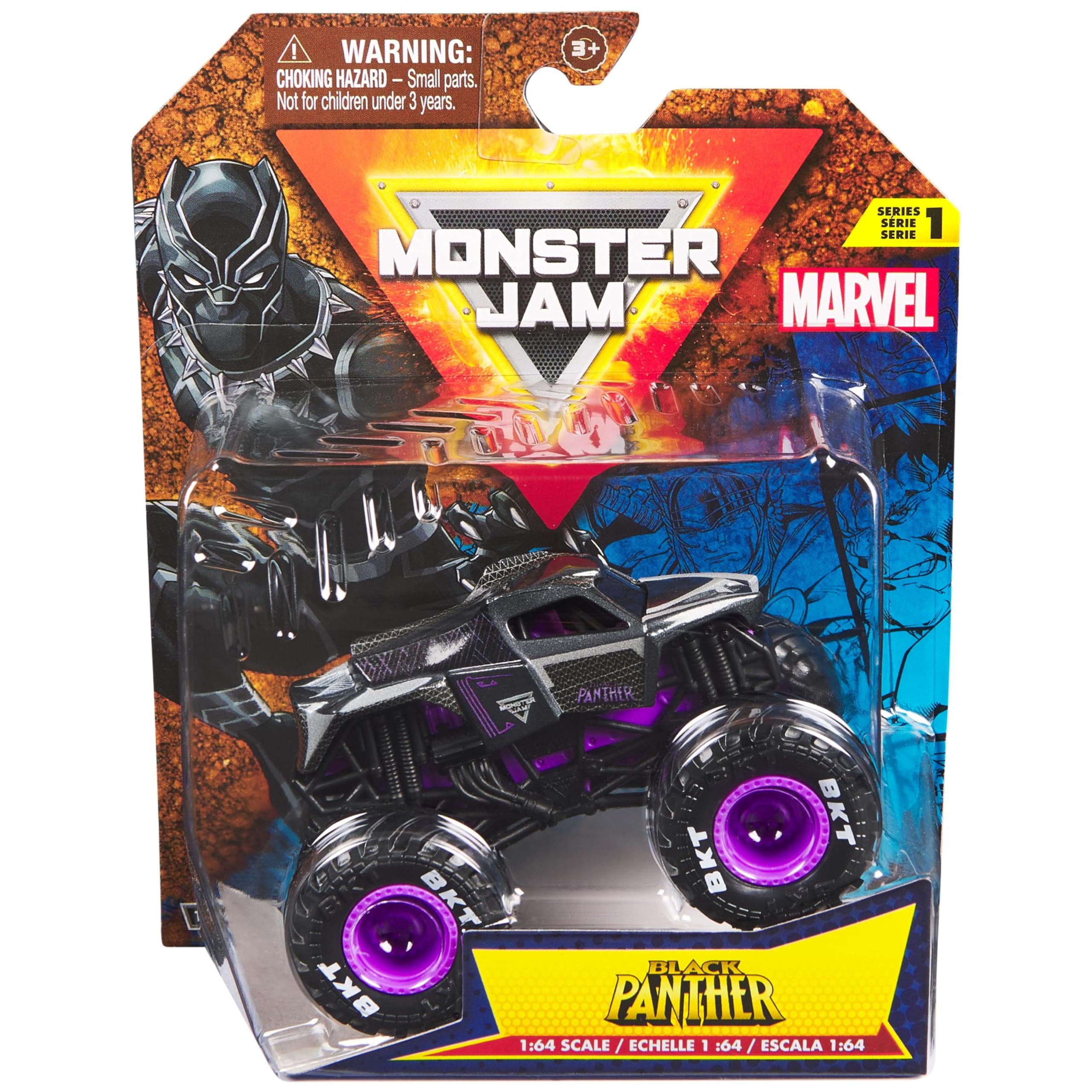 Monster Jam Marvel Superhero Design Truck - 1:64 Scale | Plastic | Ages 3+ 9