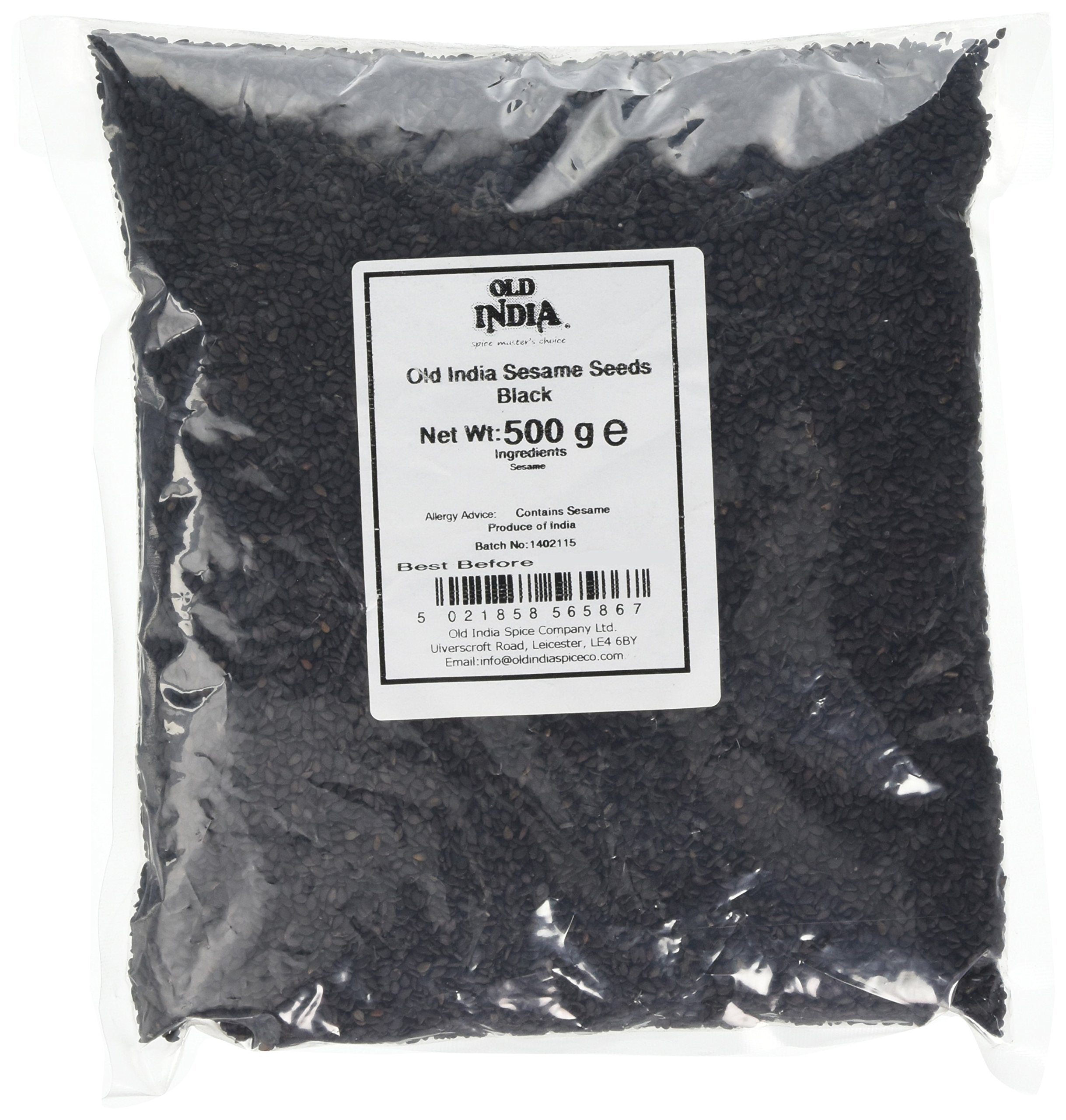 Old India Black Sesame Seeds - 100% Natural | 500g Pack | Up to 2 Year Shelf Life