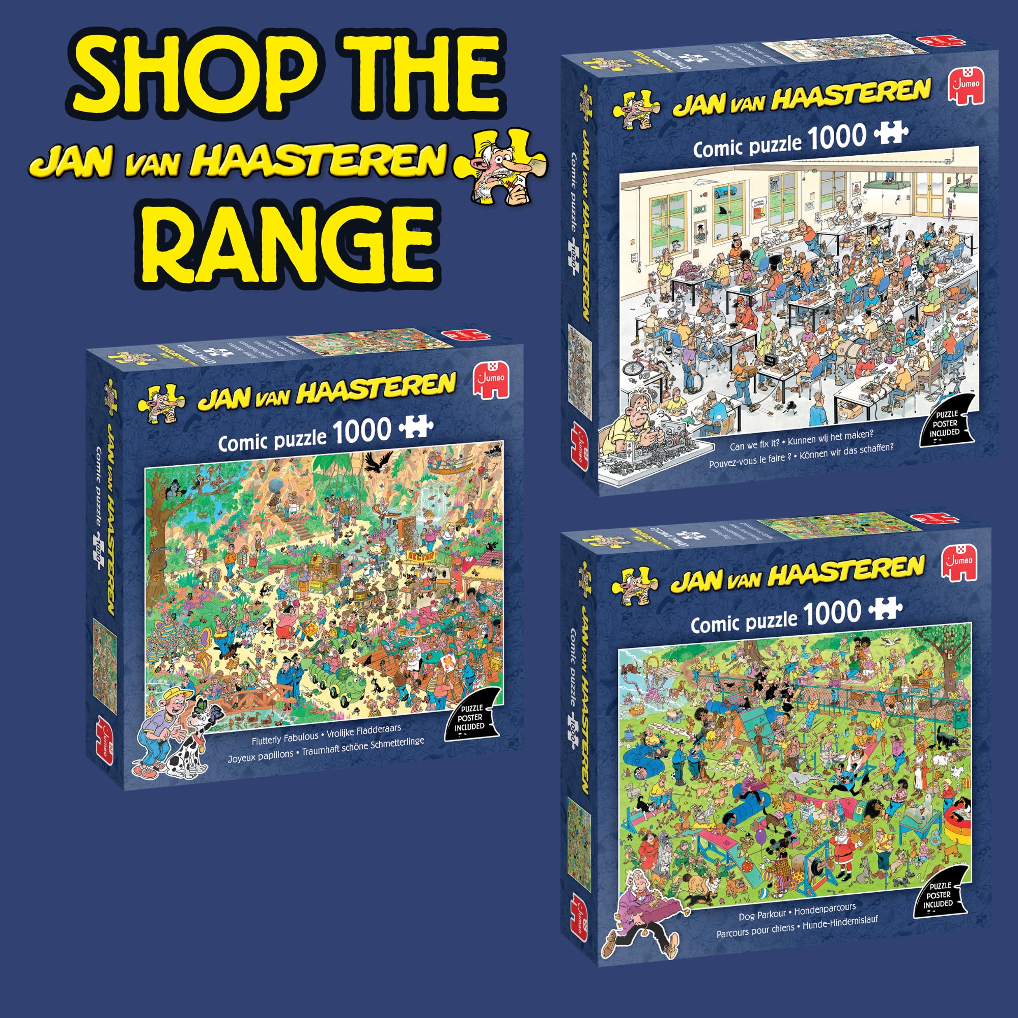 Jan van Haasteren Can We Fix It? - 1000 Piece Adults Jigsaw Puzzle | 68cm x 49cm 9