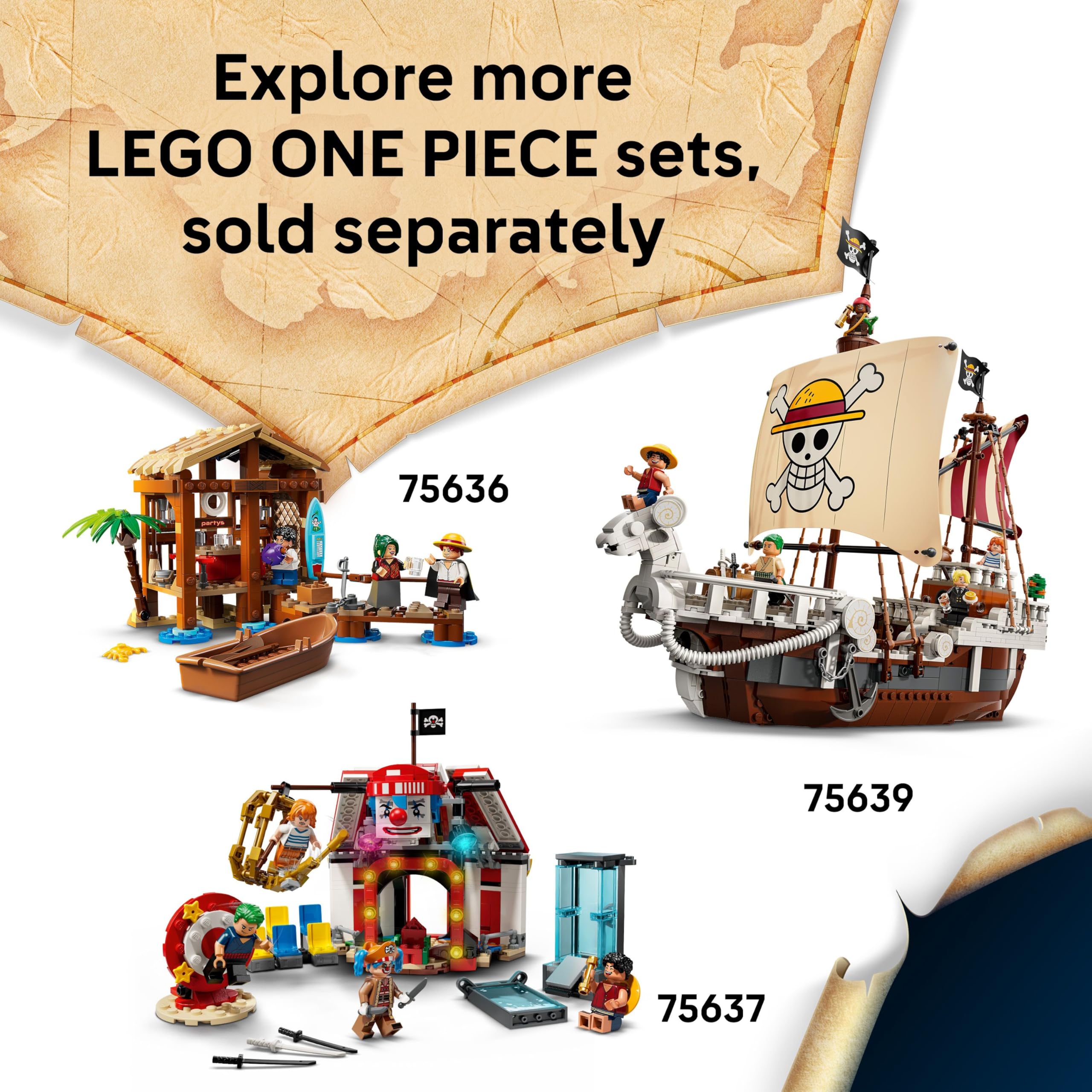 LEGO ONE PIECE Battle at Arlong Park Building Set - 5 Minifigures | Ages 9+ | 75638 7