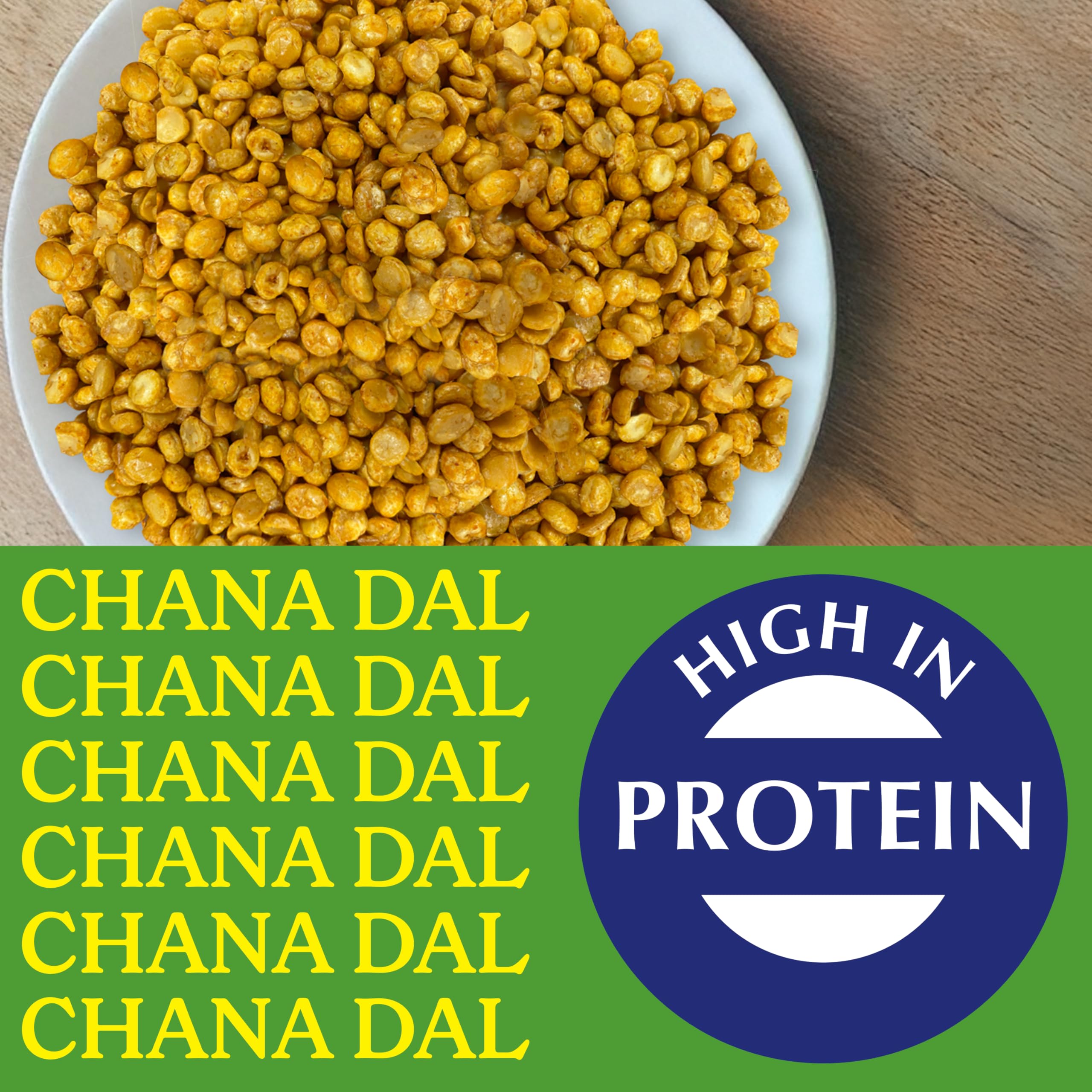 Chana Dal 200g | Rajah Snacks | Knusprig gewürzte Kichererbsen 5