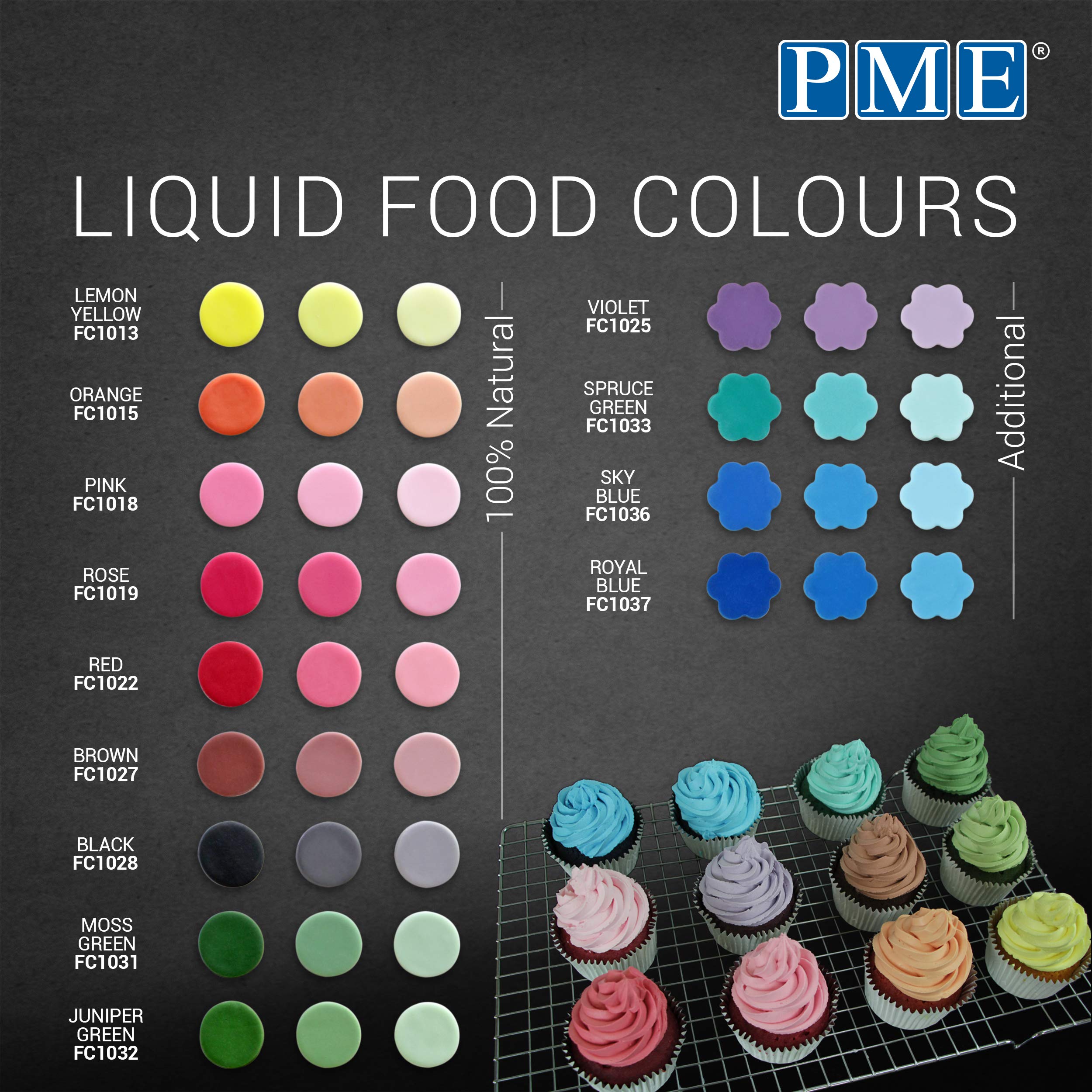 PME 100% Natural Liquid Food Colouring - Red | 25ml | Alcohol & Caffeine Free 7