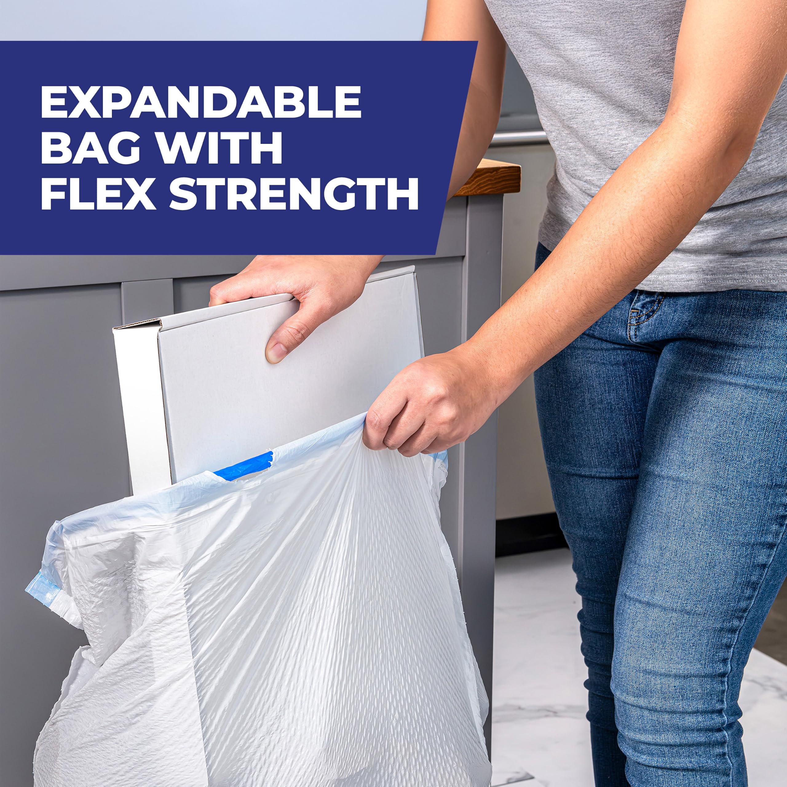 Hefty Ultra Strong Tall Kitchen Trash Bags - 13 Gallon, 80 Count, Clean Burst Scent 6