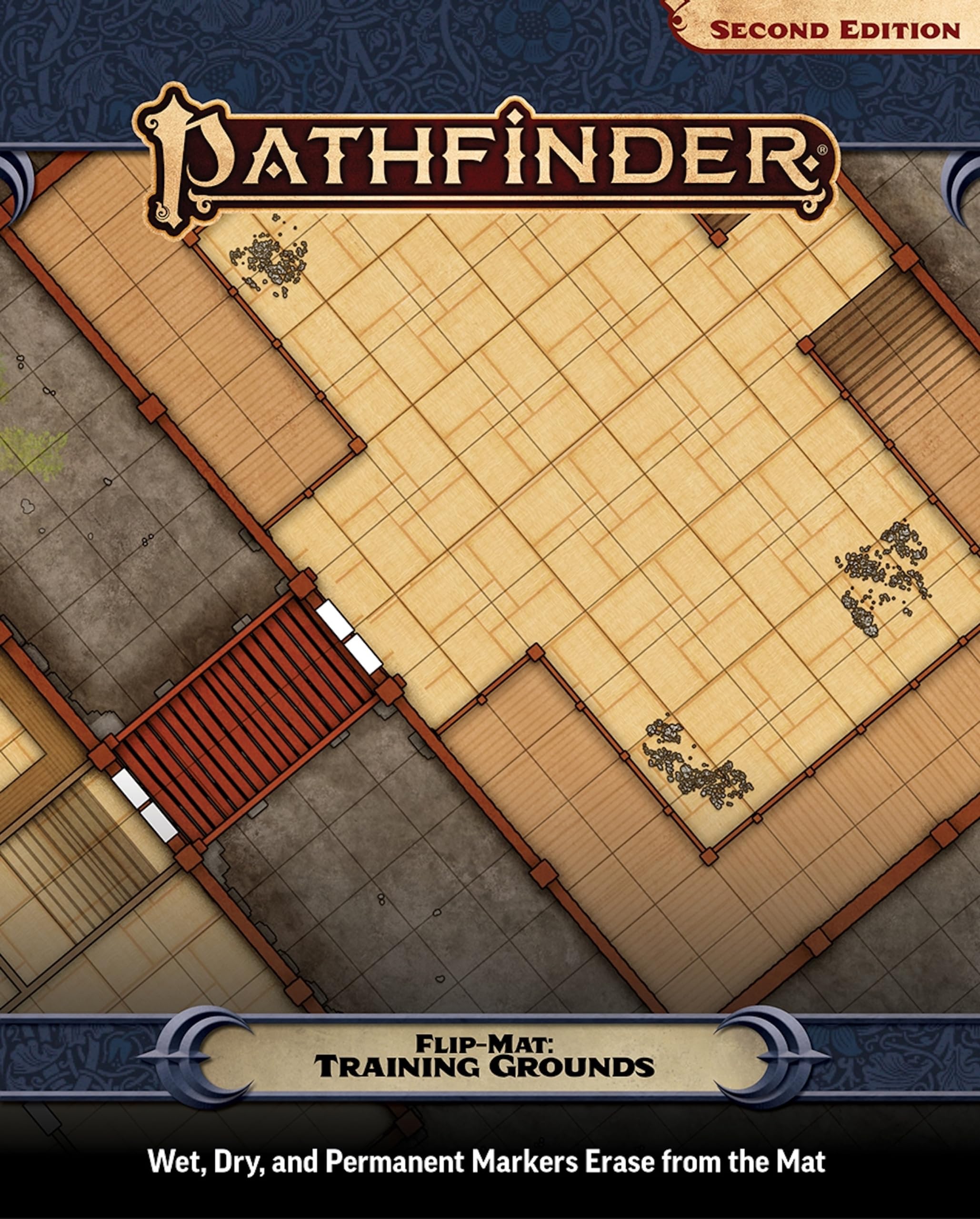 Paizo Pathfinder Flip-Mat: Training Grounds | Double-Sided Map | 24'x30' Unfolded