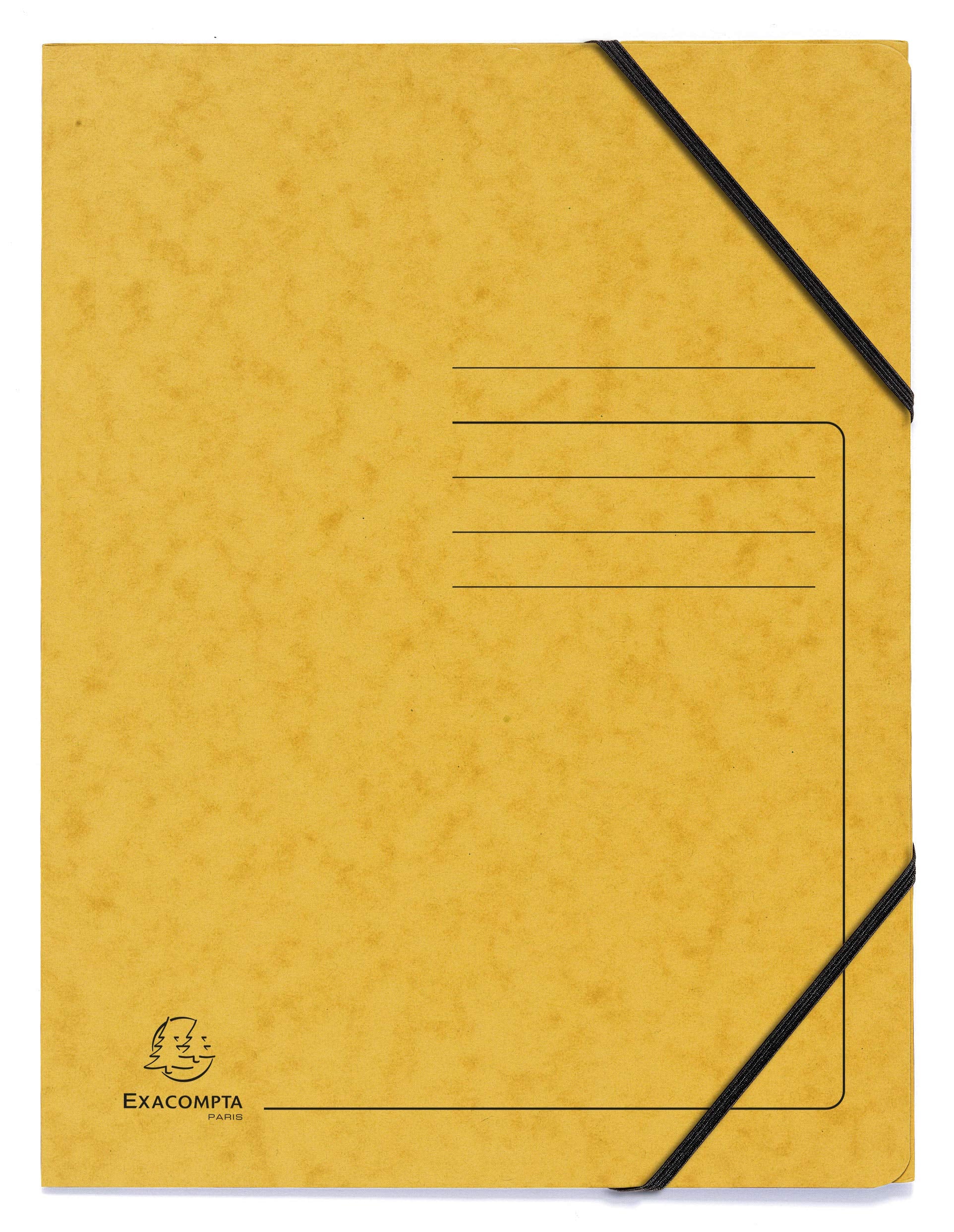 Exacompta Elasticated Folder - A4 Size, 240 x 320mm, Pack of 5 Assorted Colours | Ref 555410E 3