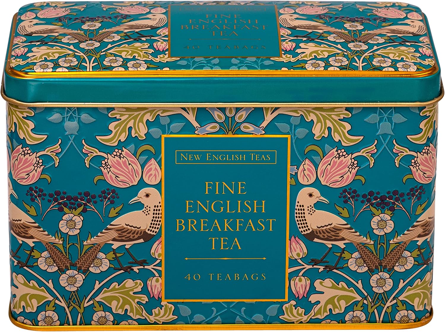 Neue englische Tees Singdrossel und Beeren Teedose mit 40 English Breakfast Teebeuteln 3
