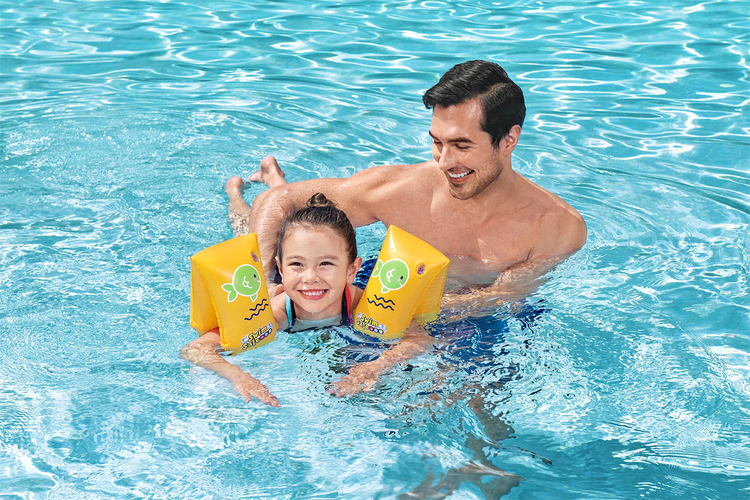 Bestway WonderSplash Inflatable Armbands - L/XL Size | Multicolor | Polyvinyl Chloride 2