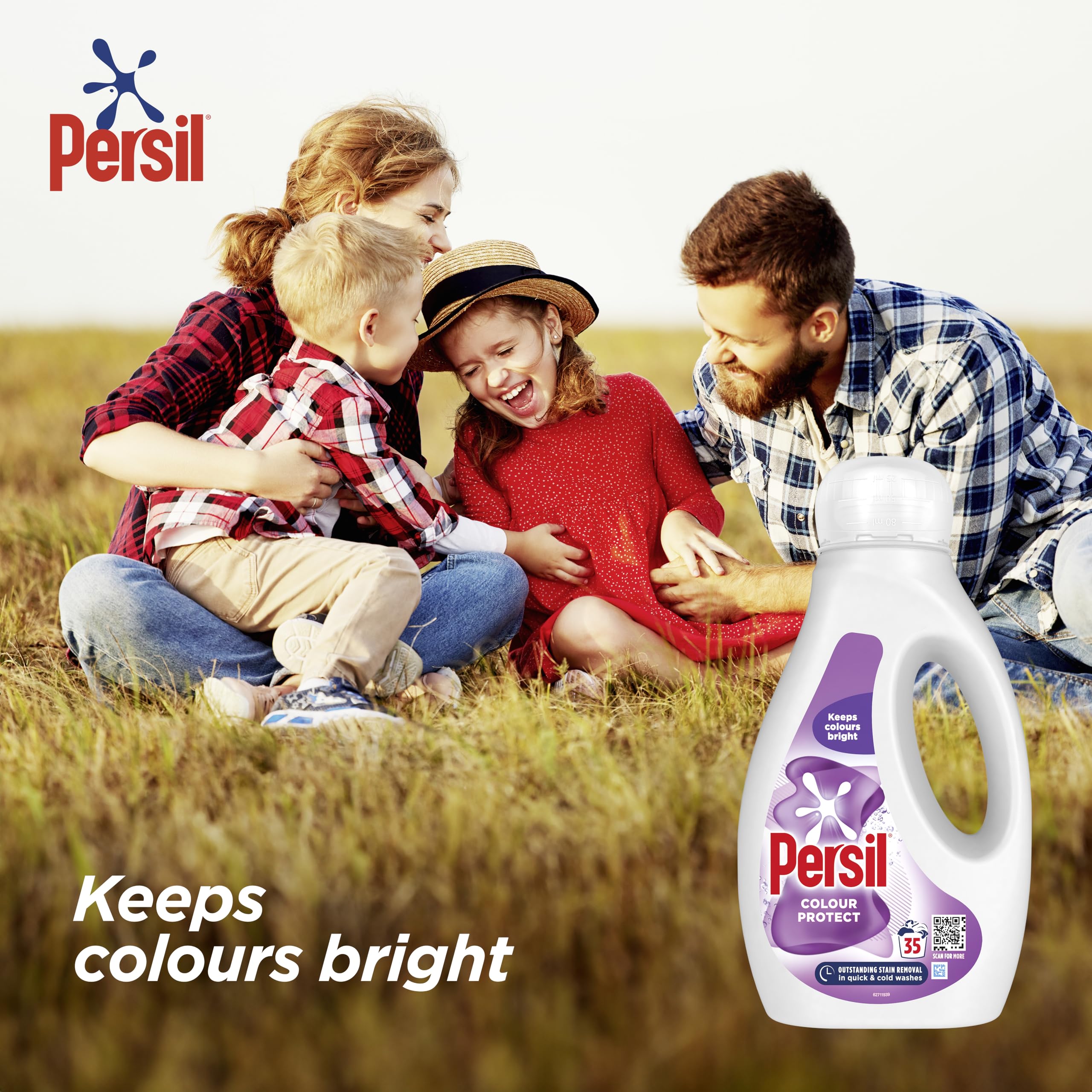 Persil Colour Laundry Washing Liquid Detergent - 945 ml | Removes Mud, Yoghurt, Jam Stains | Cold Wash Effective 5