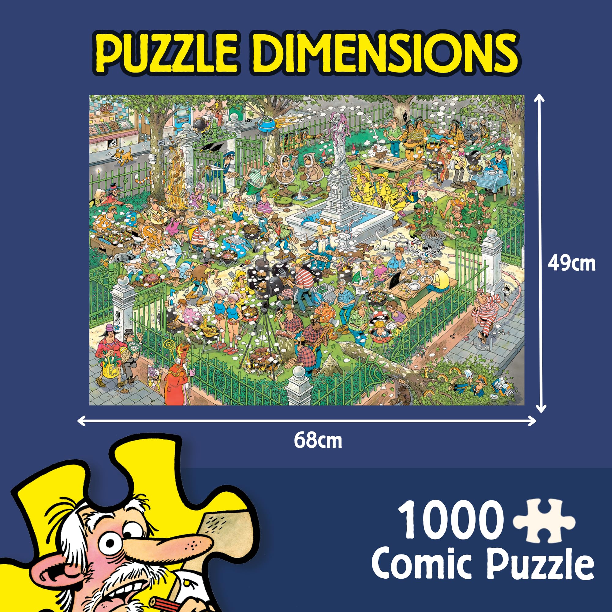 Jan van Haasteren BBQ Party! - 1000 Piece Jigsaw Puzzle | Adults 14+ | 68 x 49cm 2