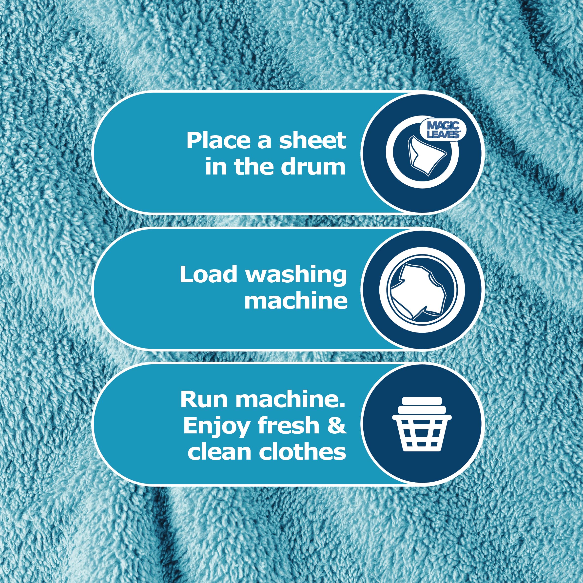 Dr. Beckmann MAGIC LEAVES NON-BIO Laundry Detergent Sheets - Spring Fresh Scent | 25 Count 4