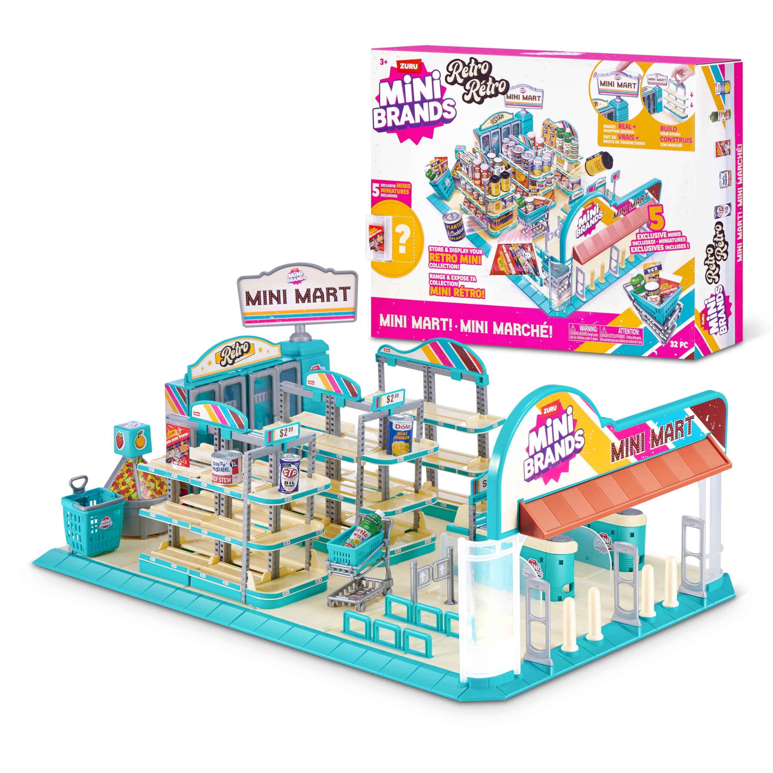 Mini Brands Retro Grocery Mini Mart Series 1 - Collectible Playset for Kids & Collectors 7