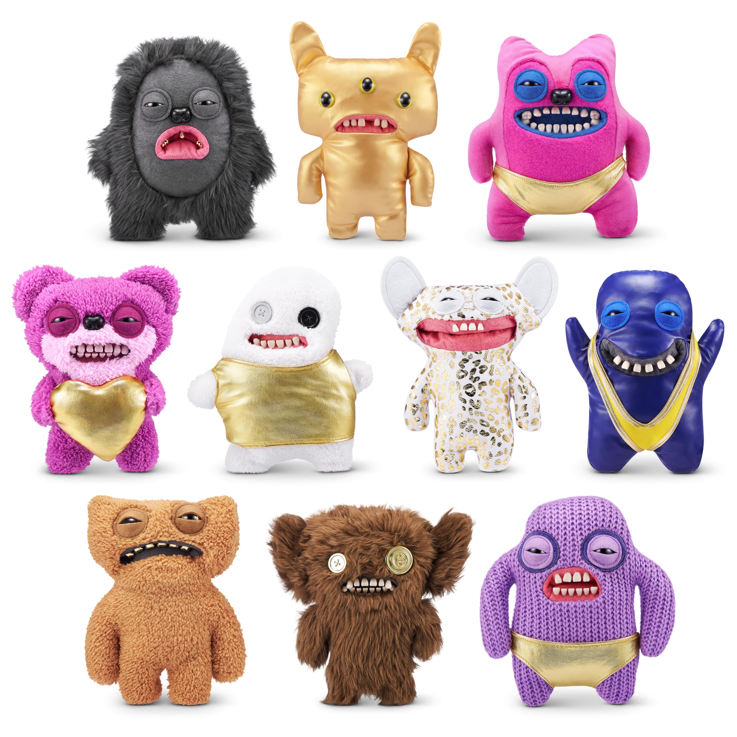 Fuggler Gold Fuggs - Funny Ugly Monster Plush Collectible Toy, 9" Soft Doll for Kids 4+ 7