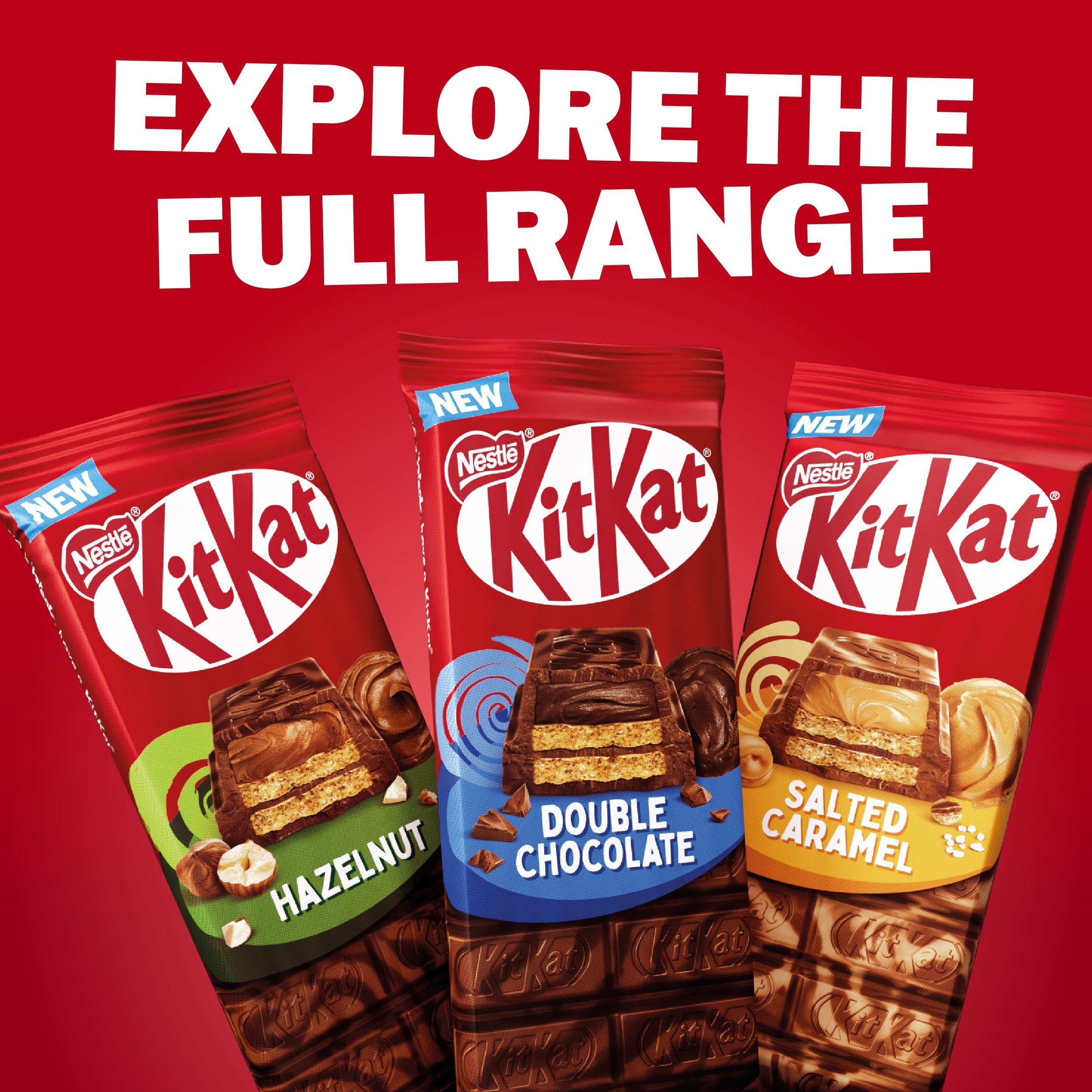 KitKat - Knusprige Waffeln mit gesalzenem Karamell und Milchschokolade zum Teilen, 99 g 5