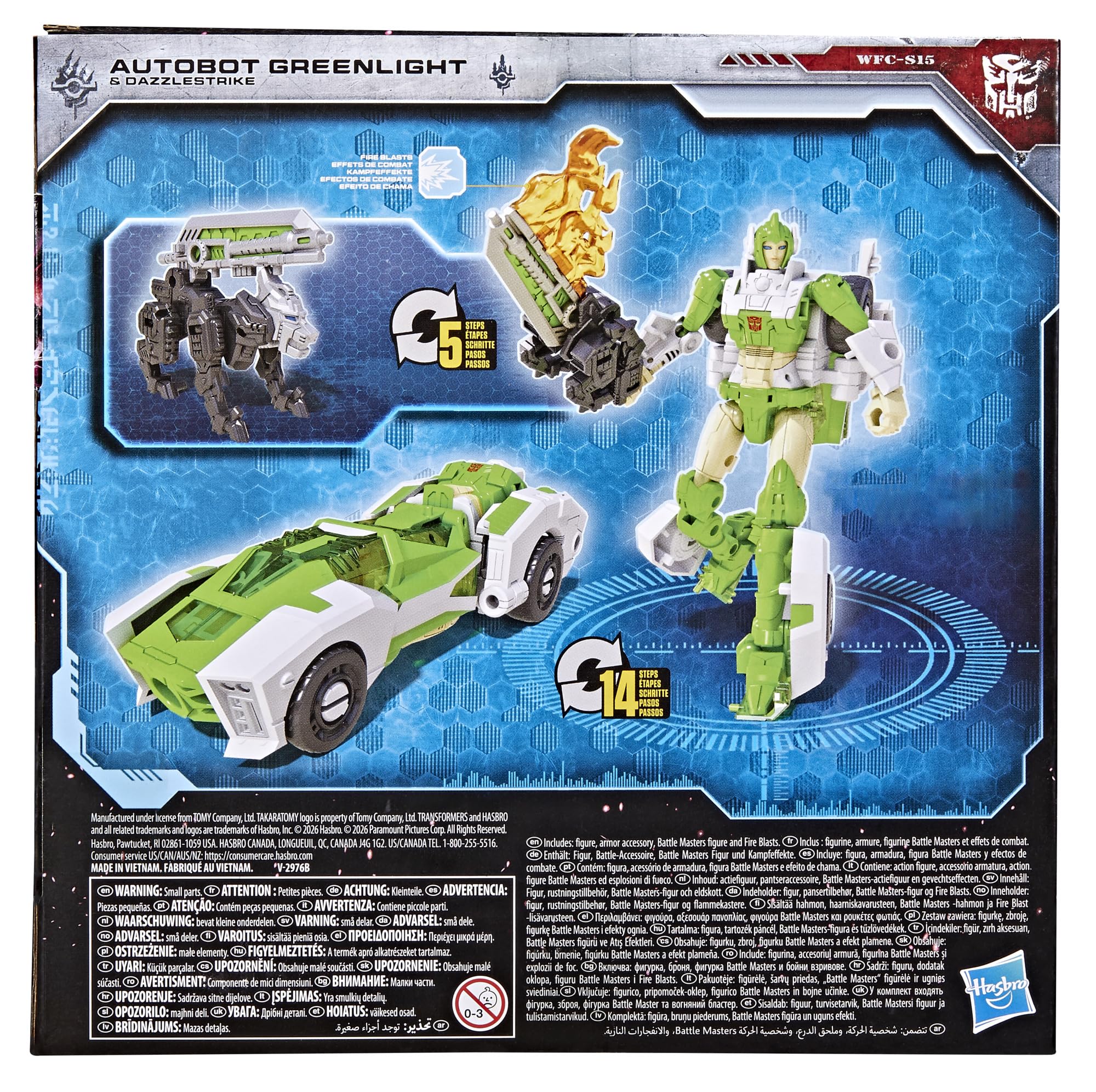 Transformers Generations War for Cybertron: Siege Autobot Greenlight & Dazzlestrike 14 cm Deluxe Class Action Figures | Ages 8+ | Green 6
