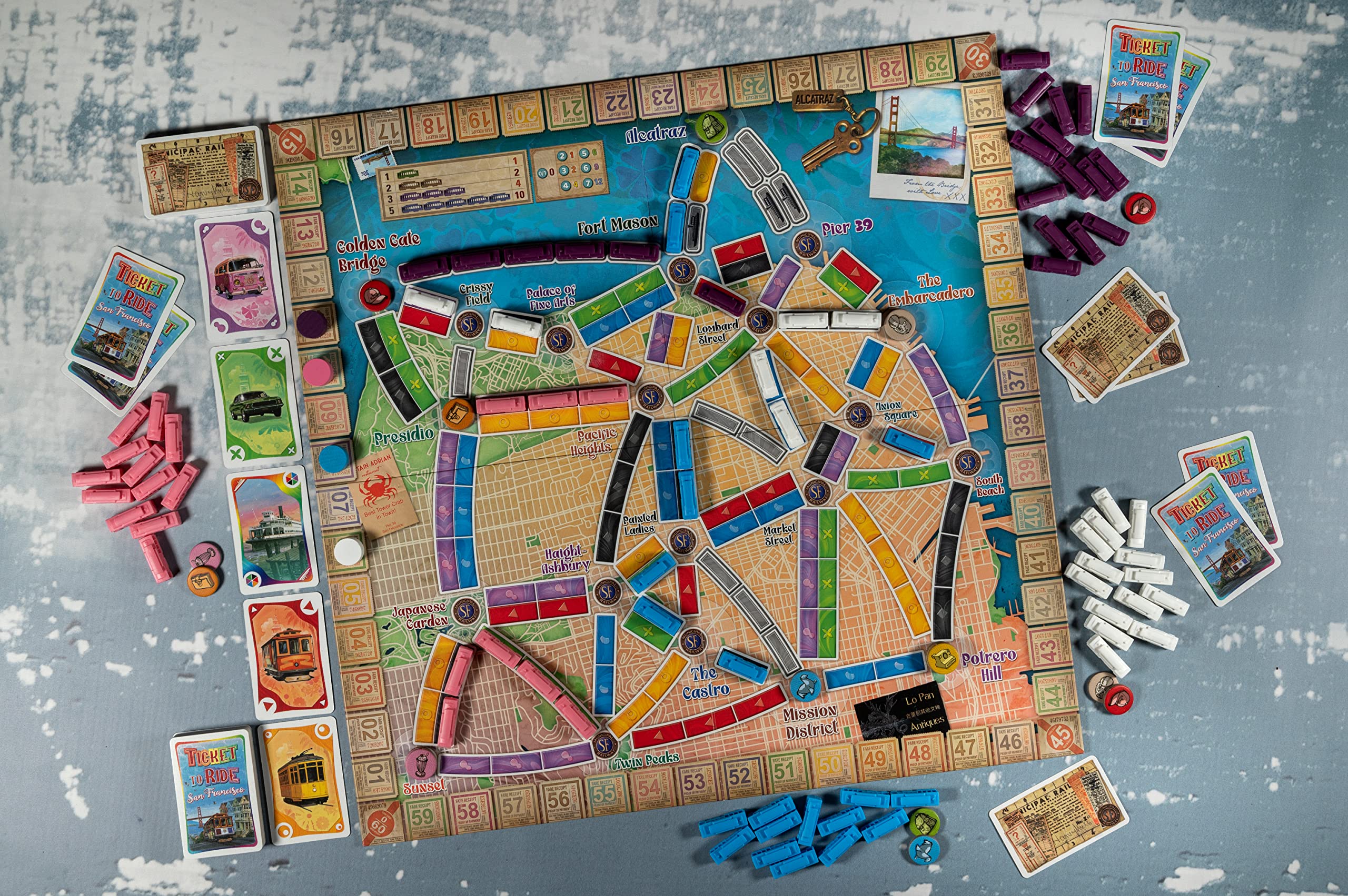 Days of Wonder Ticket to Ride: San Francisco Board Game - 2-4 Players | 10-15 Min Playtime | Ages 9+ 4