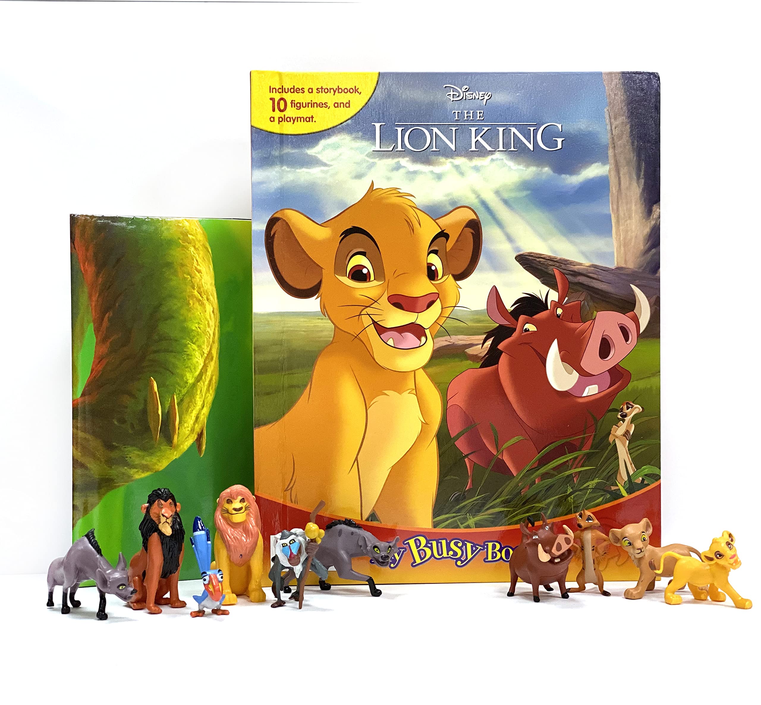 Phidal Disney Lion King My Busy Books - Storybook, 10 Figurines, Playmat | Kids Edition