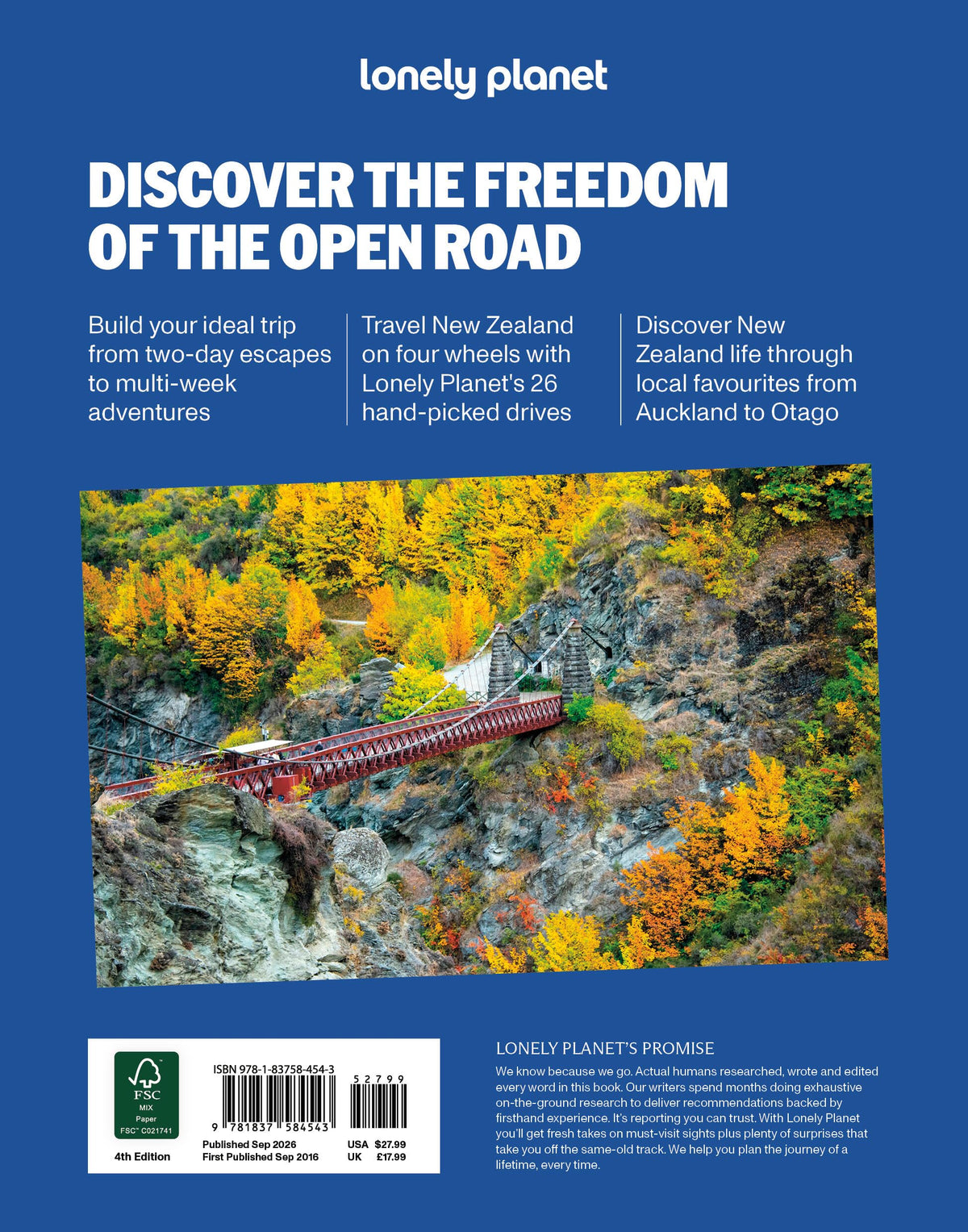 Lonely Planet Best Road Trips New Zealand - 26 Escapes | Paperback | English