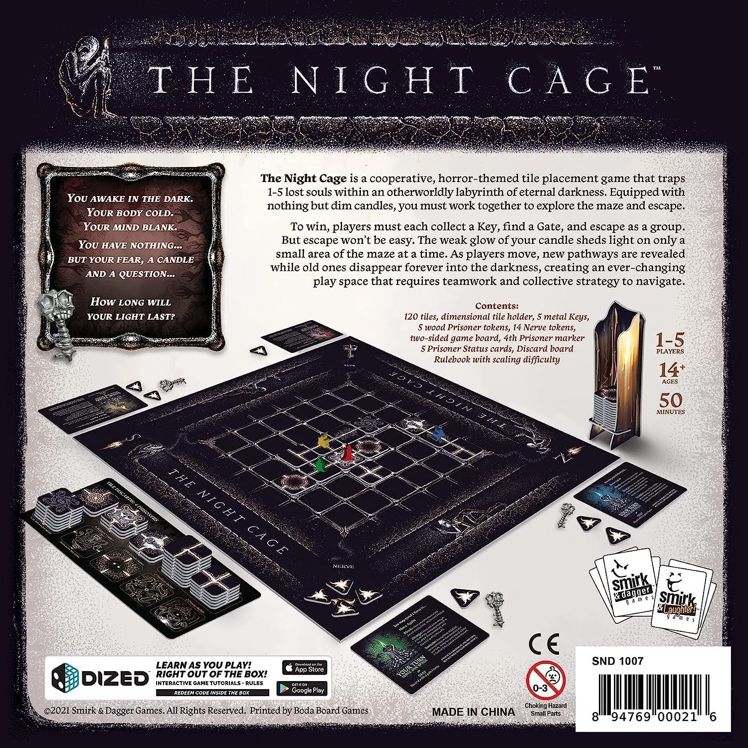 Smirk & Dagger The Night Cage - Cooperative Strategy Board Game for 1-5 Players | Ages 14+ 2