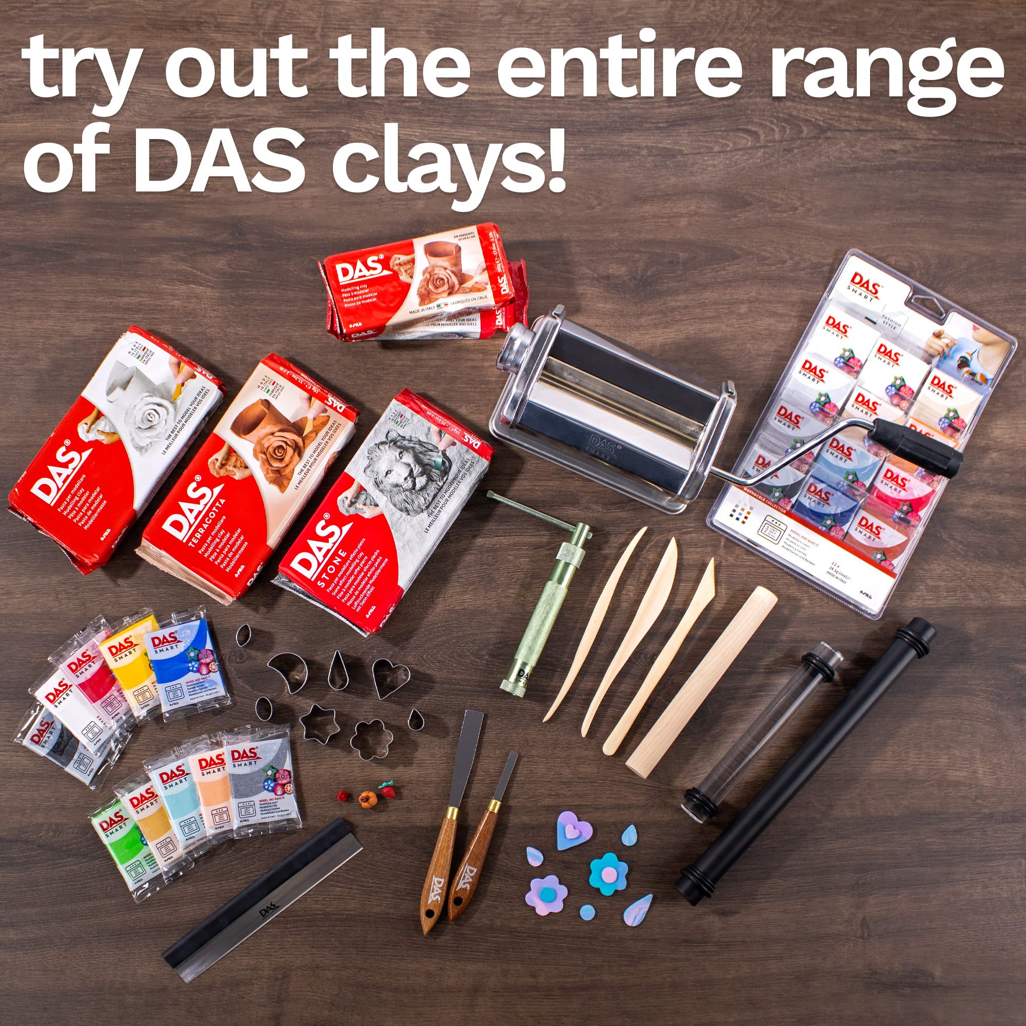 DAS Stone Air Hardening Modelling Clay - 1kg | Ready To Use | Stone Effect 7