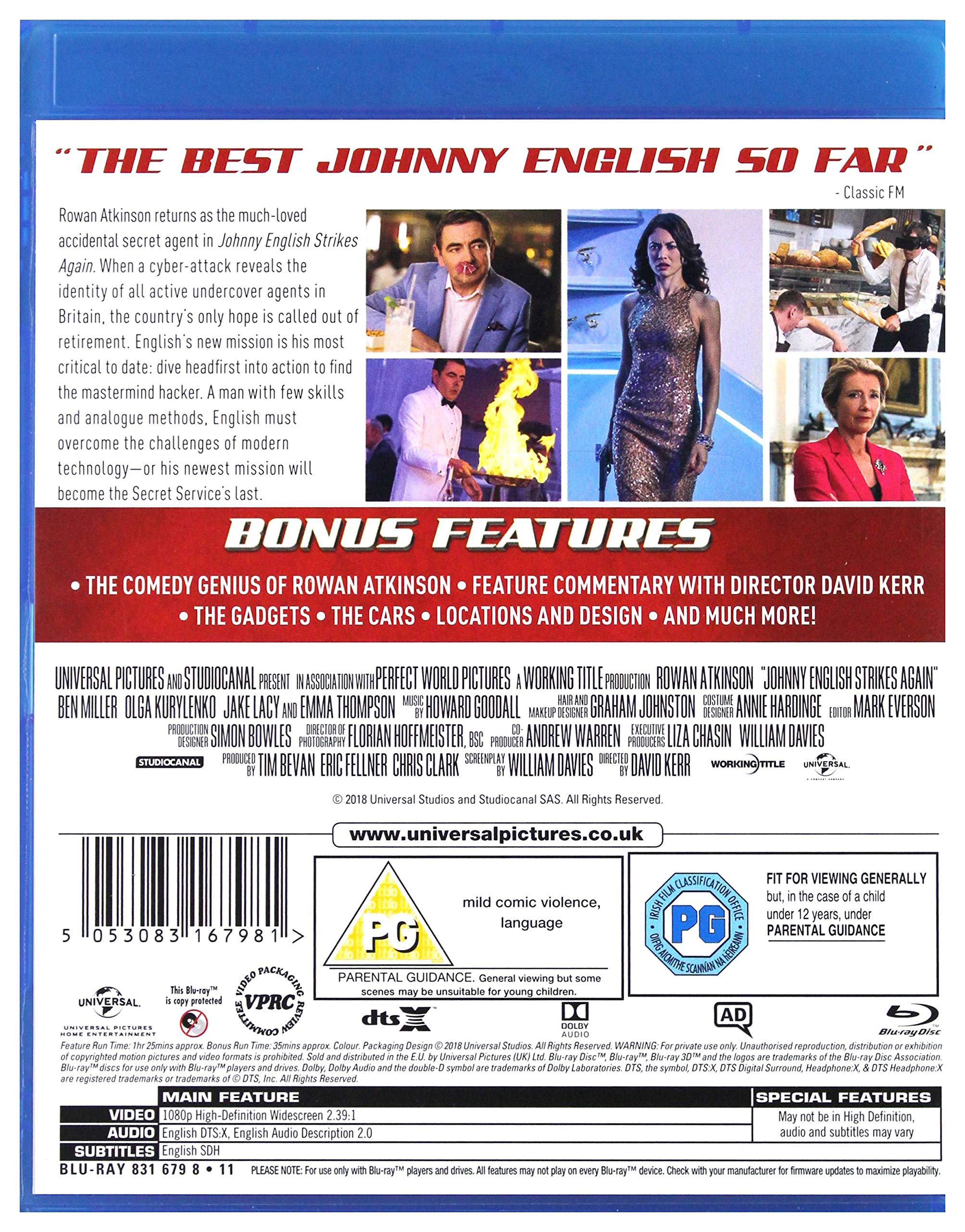 Johnny English Strikes Again (2018) – Komödie [Blu-ray]