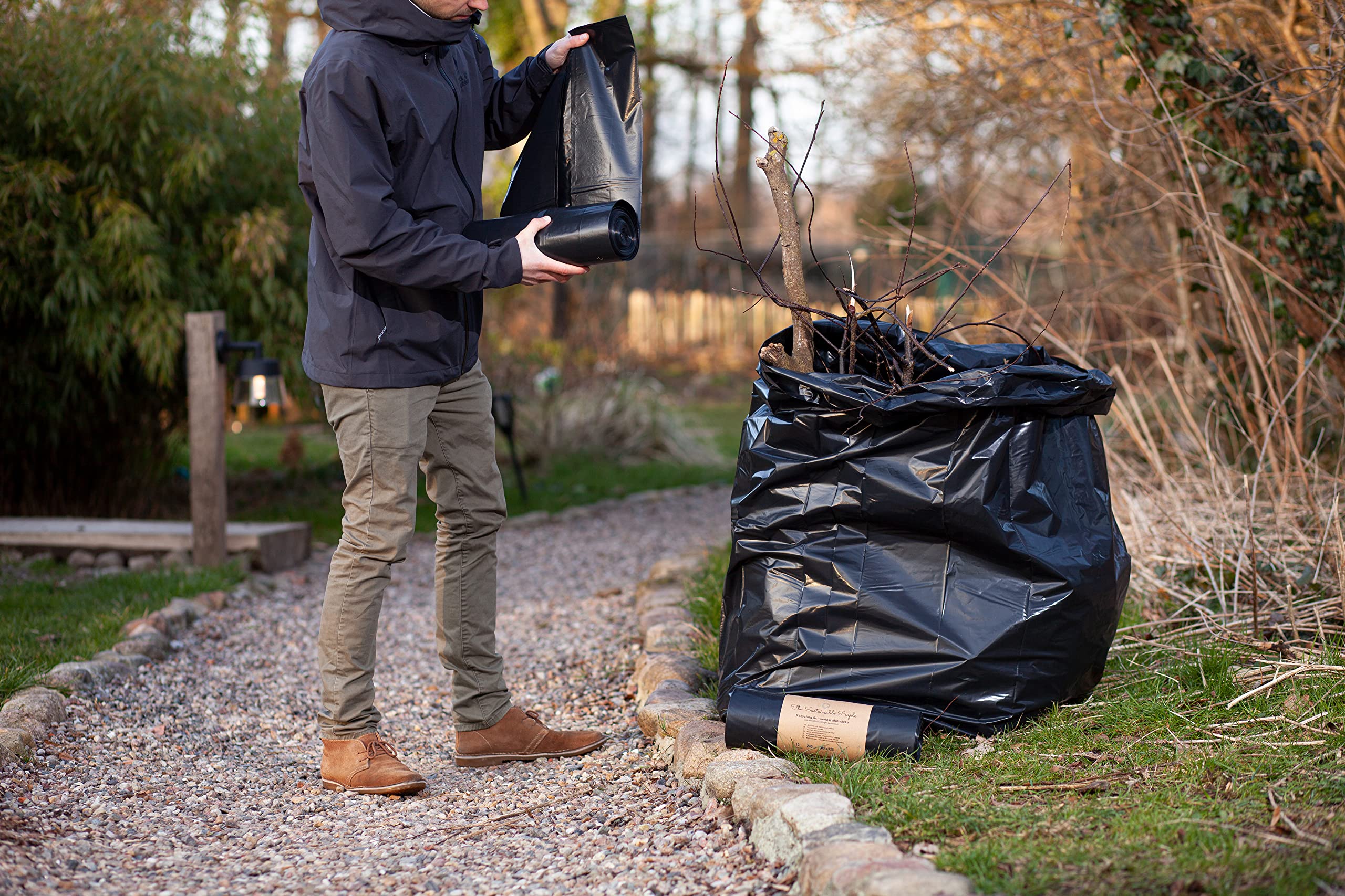 The Sustainable People Heavy Duty Bin Bags - 240L Capacity | 10 Count | Min. 90% Recycled 4