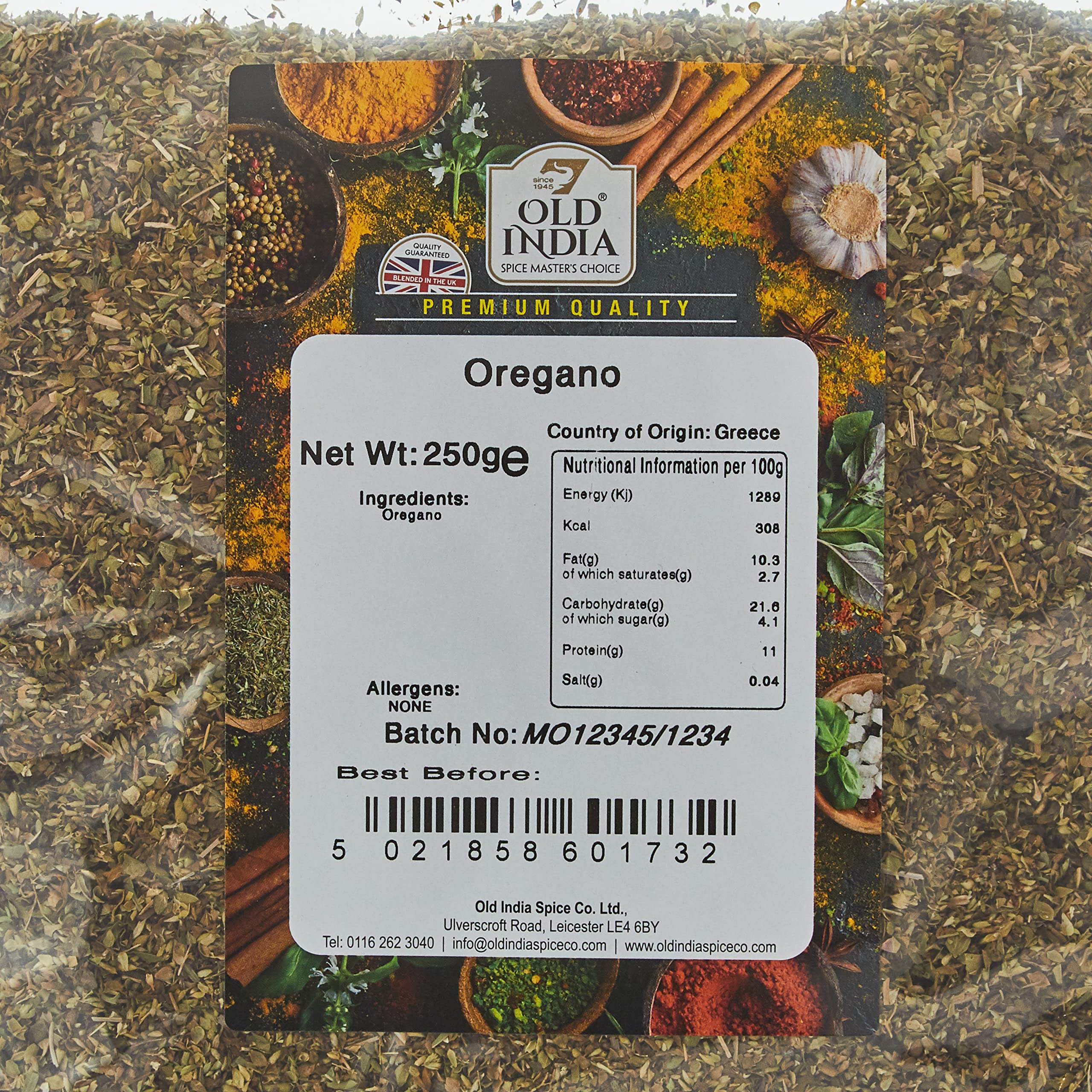 Old India Oregano Powder 250g | 100% Natural & Additive Free
