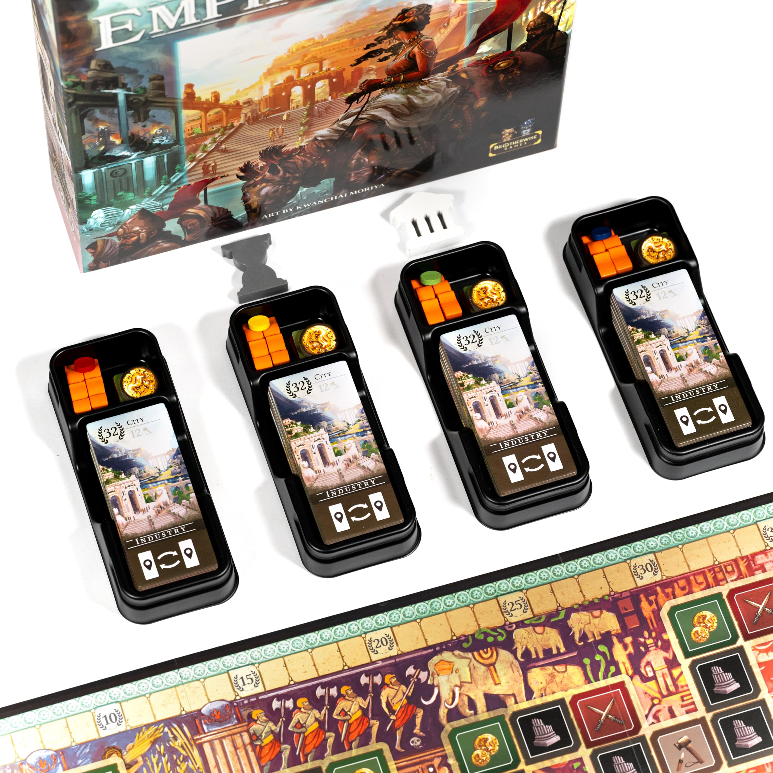 Brotherwise Games Empire's End Strategy Board Game | 2-4 Players | 30 Min Playtime | Ages 15+