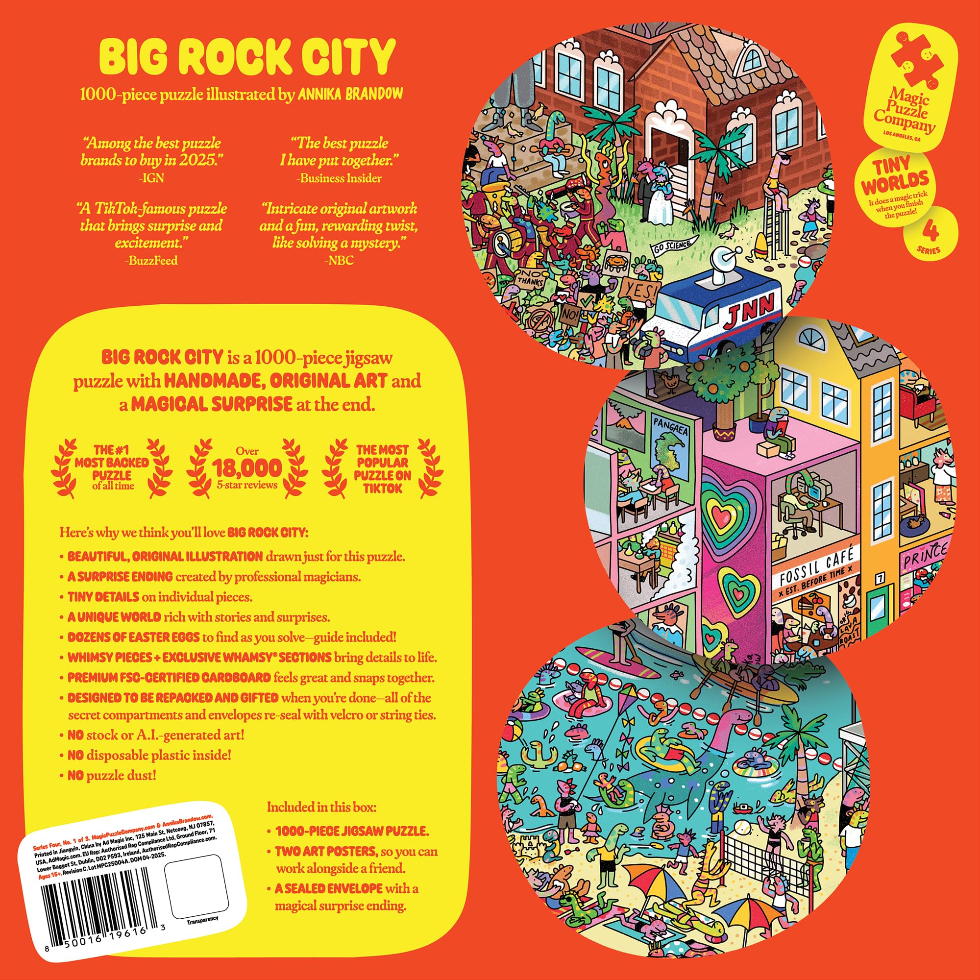 Big Rock City - 1000-Piece Jigsaw Puzzle with Spin Magic Illusion by Magic Puzzle Company 4