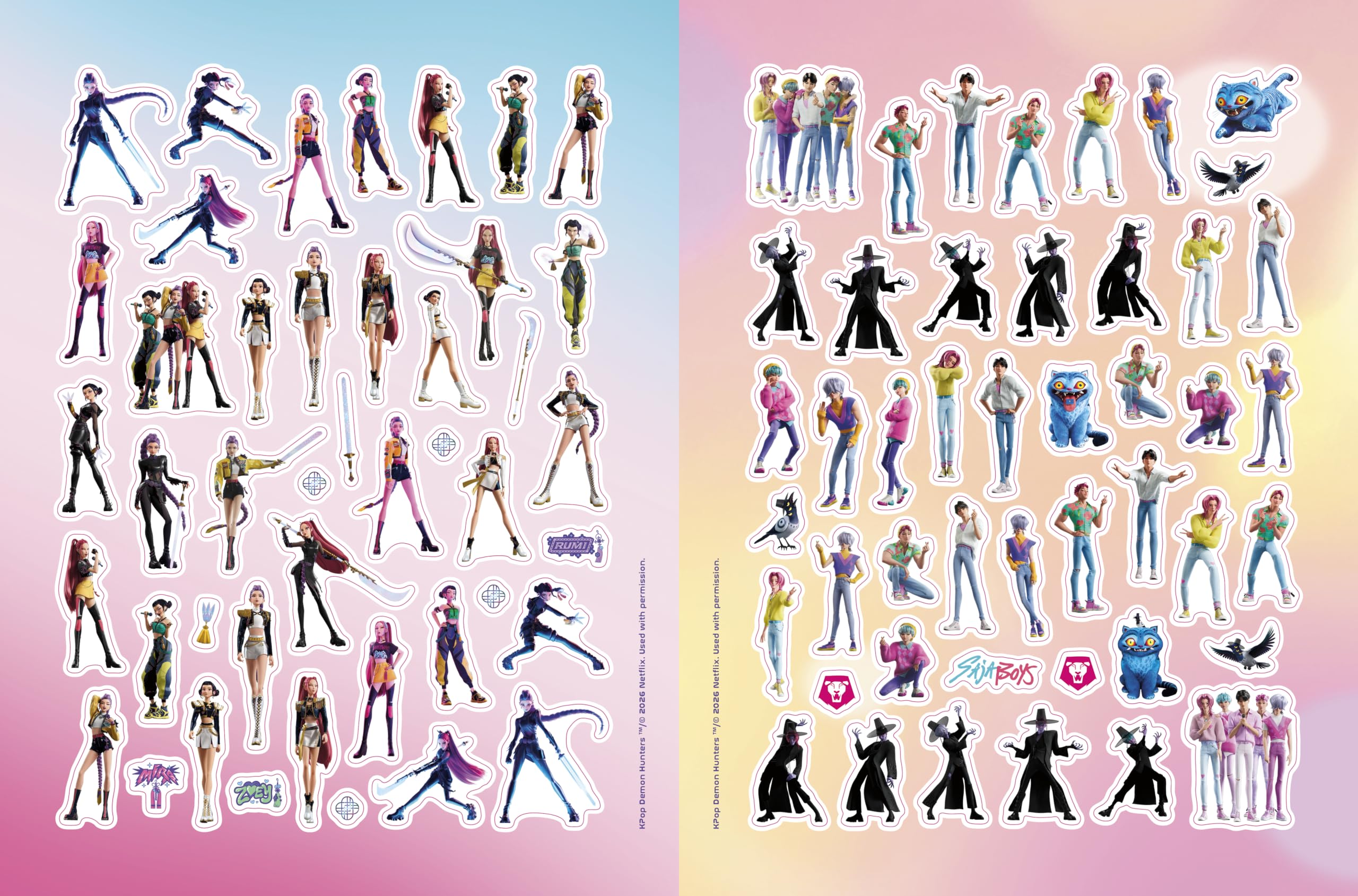 KPop Demon Hunters: Official Sticker Book [Sticker Book] 3