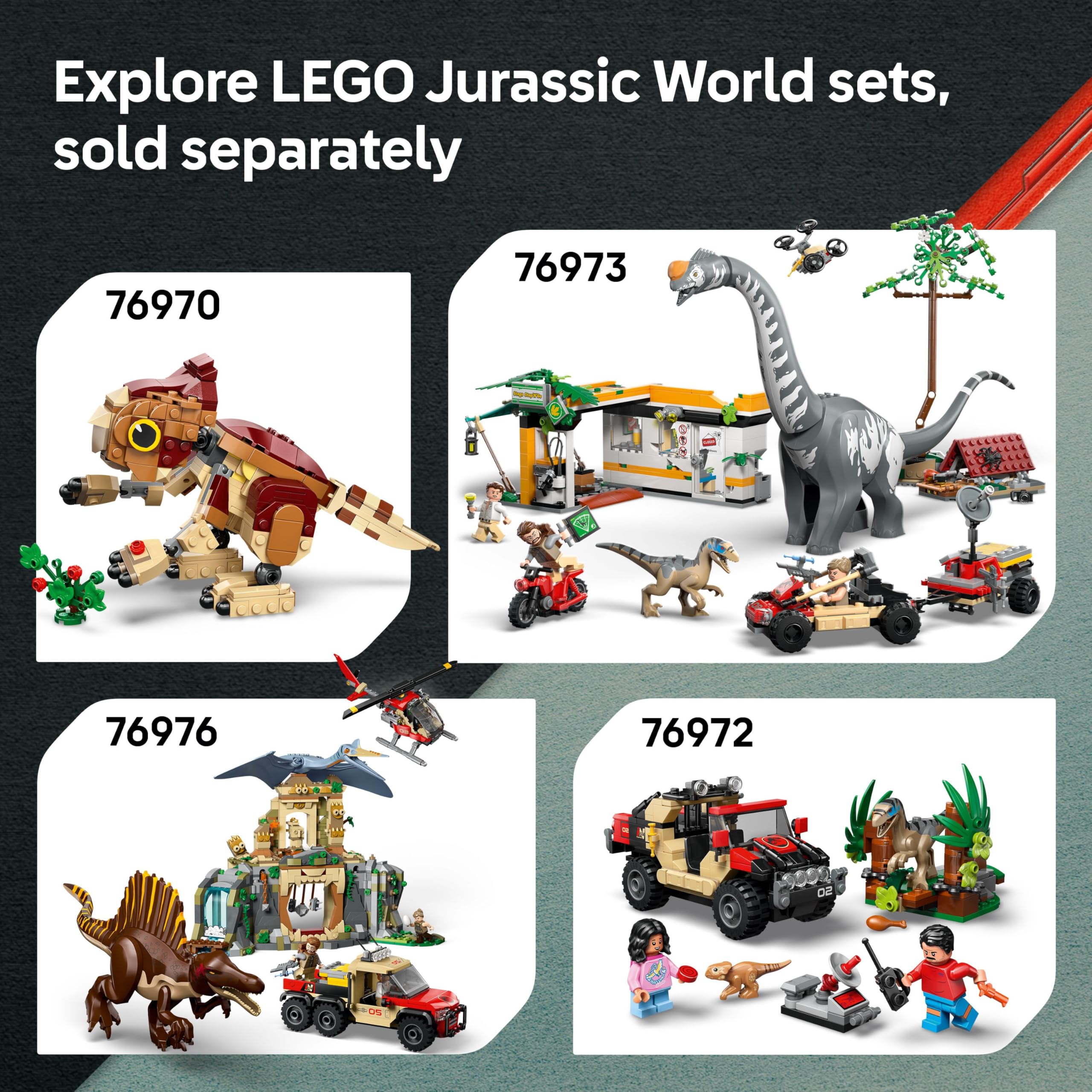 LEGO Jurassic World T. rex River Escape Building Set 76975 | Ages 5+ 7