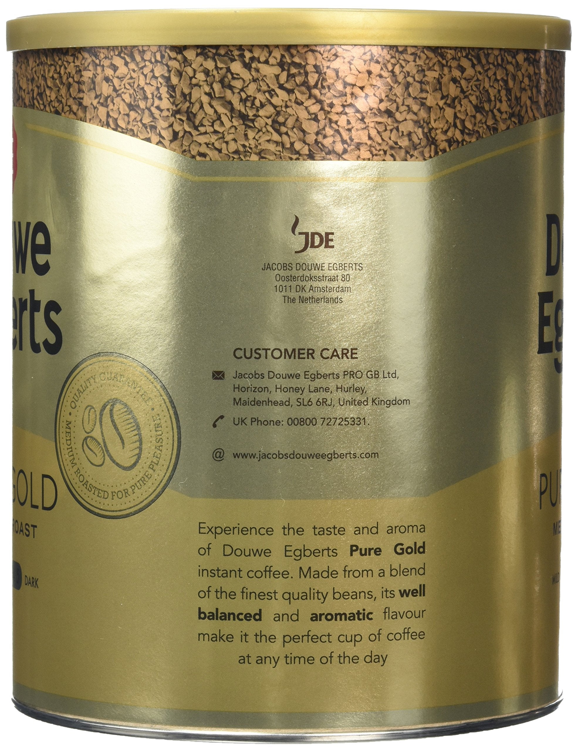 Douwe Egberts Pure Gold Instant Coffee - 750g Resealable Tin 7