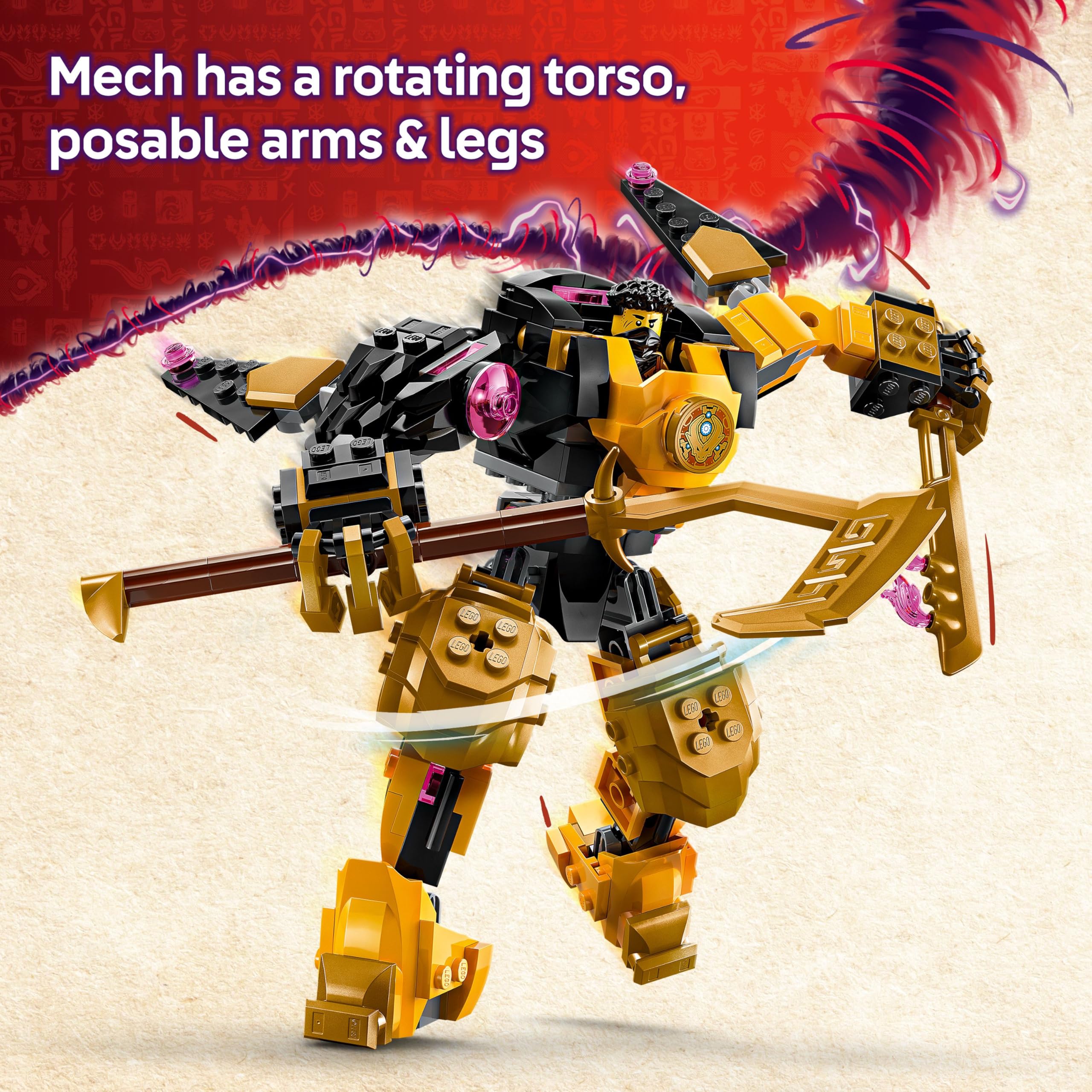 LEGO NINJAGO Arin’s Spinjitzu Battle Mech Toy 71839 | Ages 7+ | Includes 2 Minifigures 3
