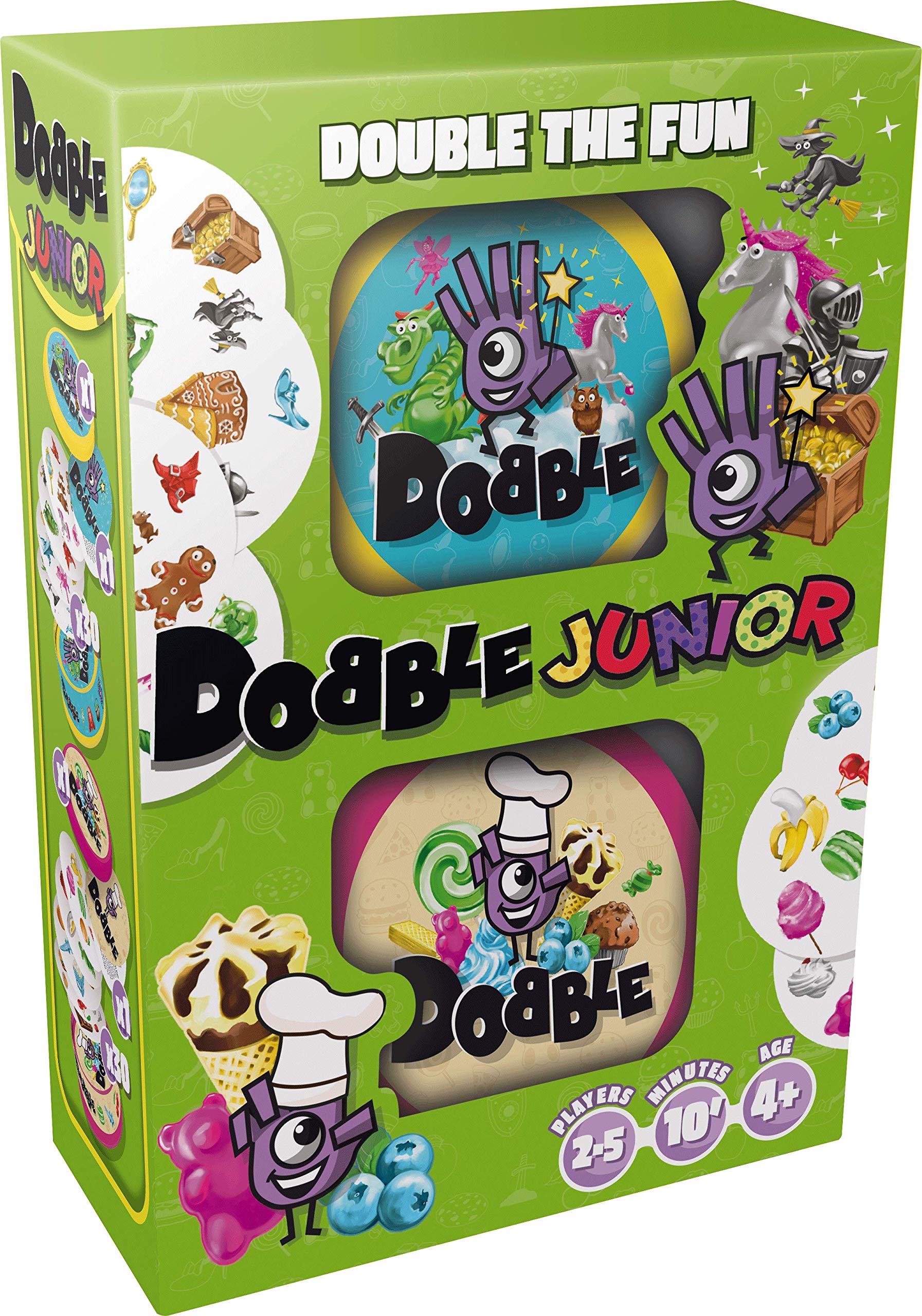 Asmodee Dobble Junior Card Game | Ages 4+ | 2-5 Players | 10 Min Play Time