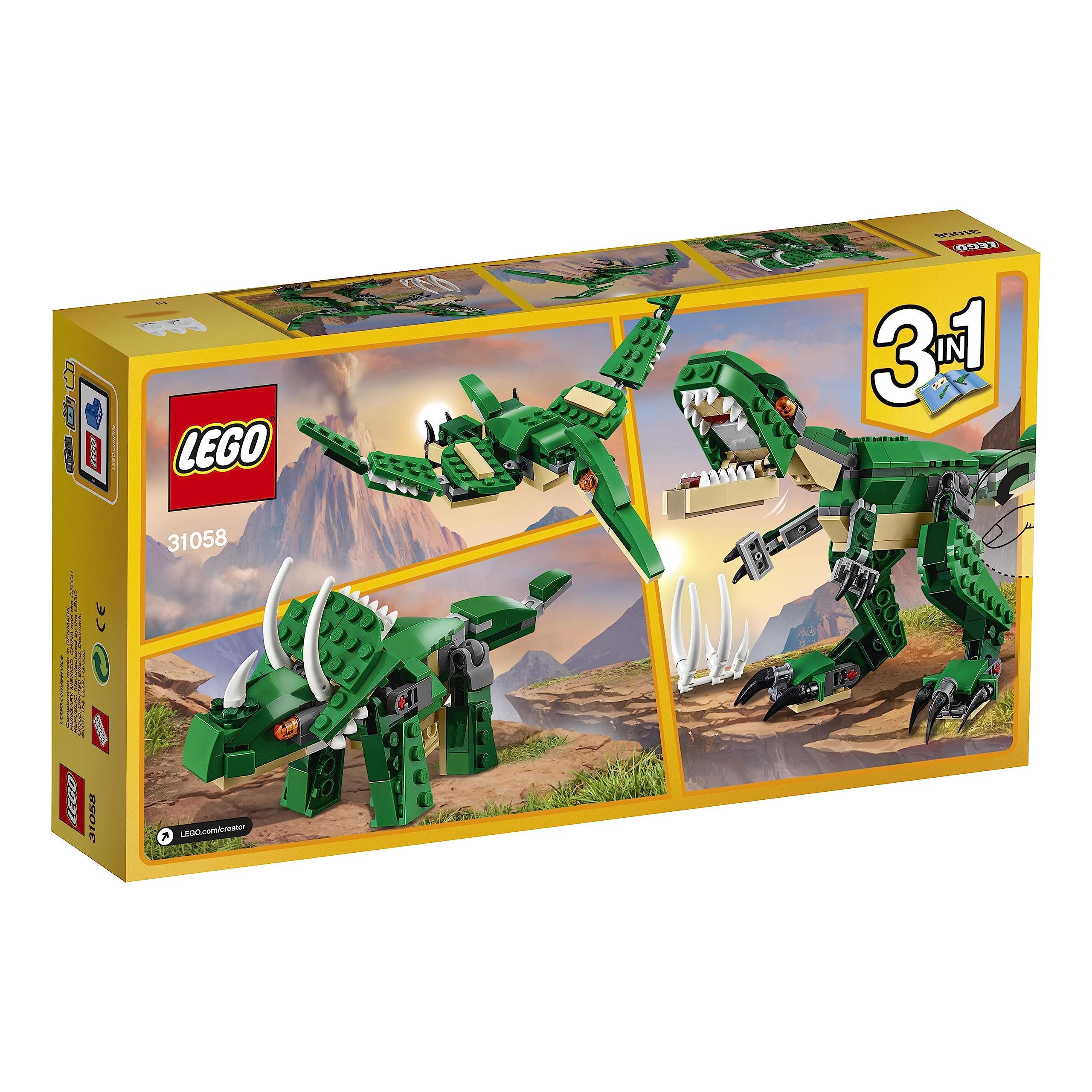 LEGO Creator Mighty Dinosaurs 3-in-1-Bauset – T-Rex, Triceratops &amp; Pterodactylus – 174 Teile 7