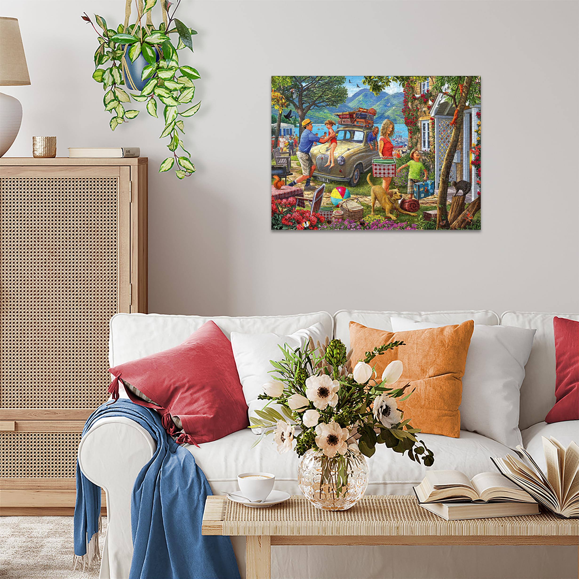 Ravensburger Holiday Cottage Jigsaw Puzzle - 1000 Pieces | Summer Scene | FSC Certified 5