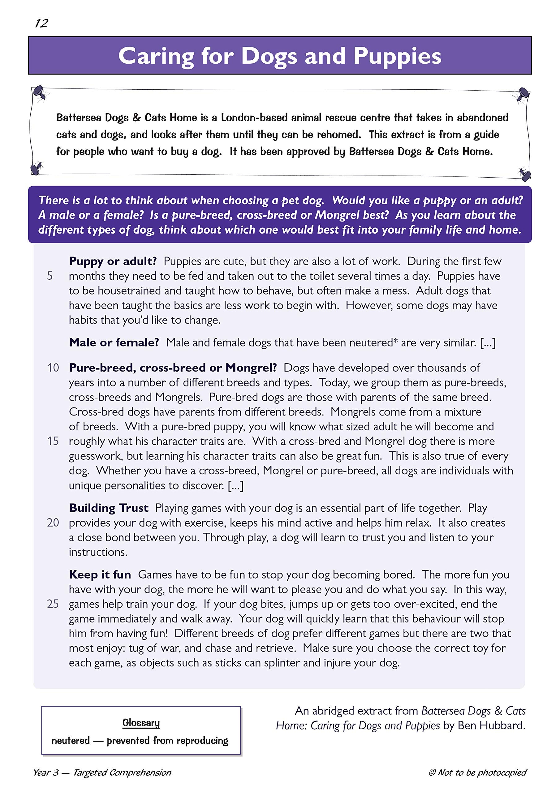 CGP New KS2 English Targeted Question Book: Year 3 Reading Comprehension - Book 2 (with Answers) 6