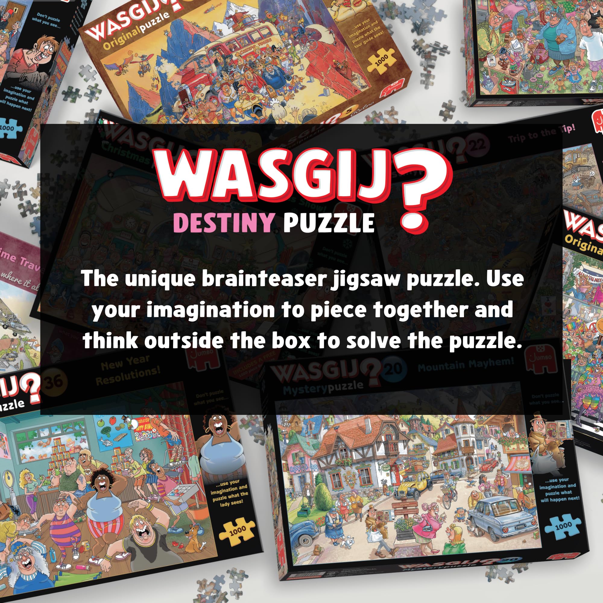 Jumbo Wasgij Destiny 28 Dad Cave - Unique 1000 Piece Jigsaw Puzzle for Adults 3
