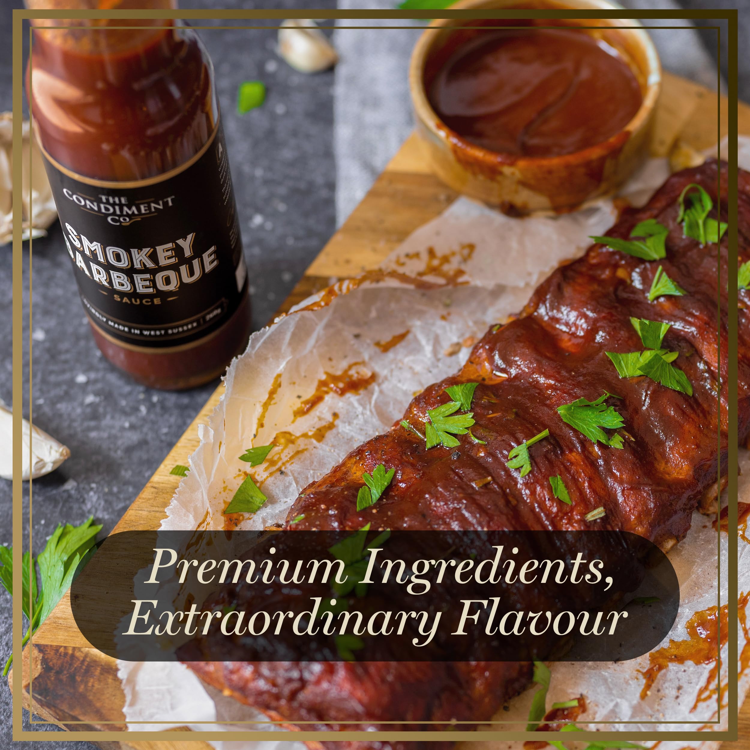 The Condiment Company Smokey Barbecue Sauce - Rich Sweet Smokey Flavour | Vegan & Gluten-Free | 260g