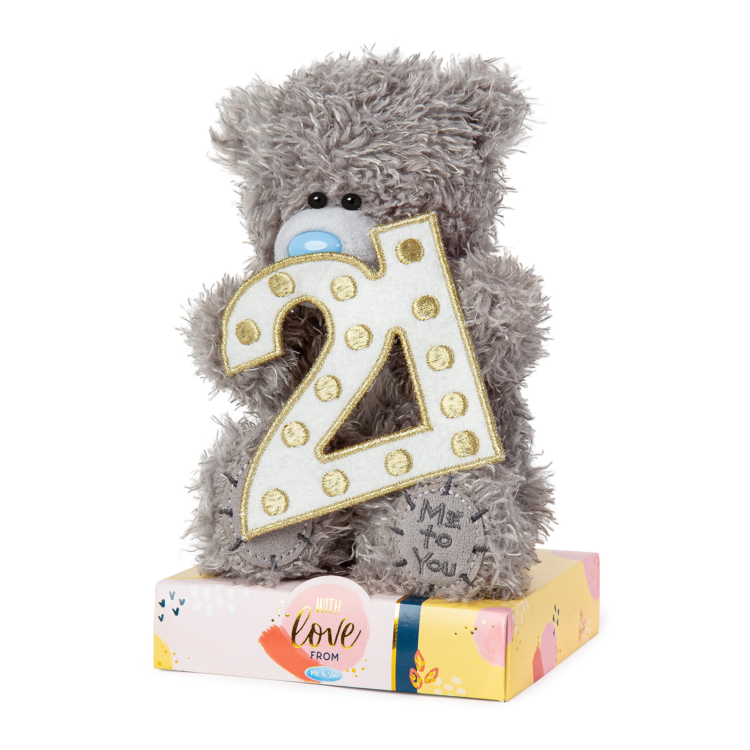 Me To You Tatty Teddy 21st Birthday Bear - 15cm Tall, Plush, Grey 4