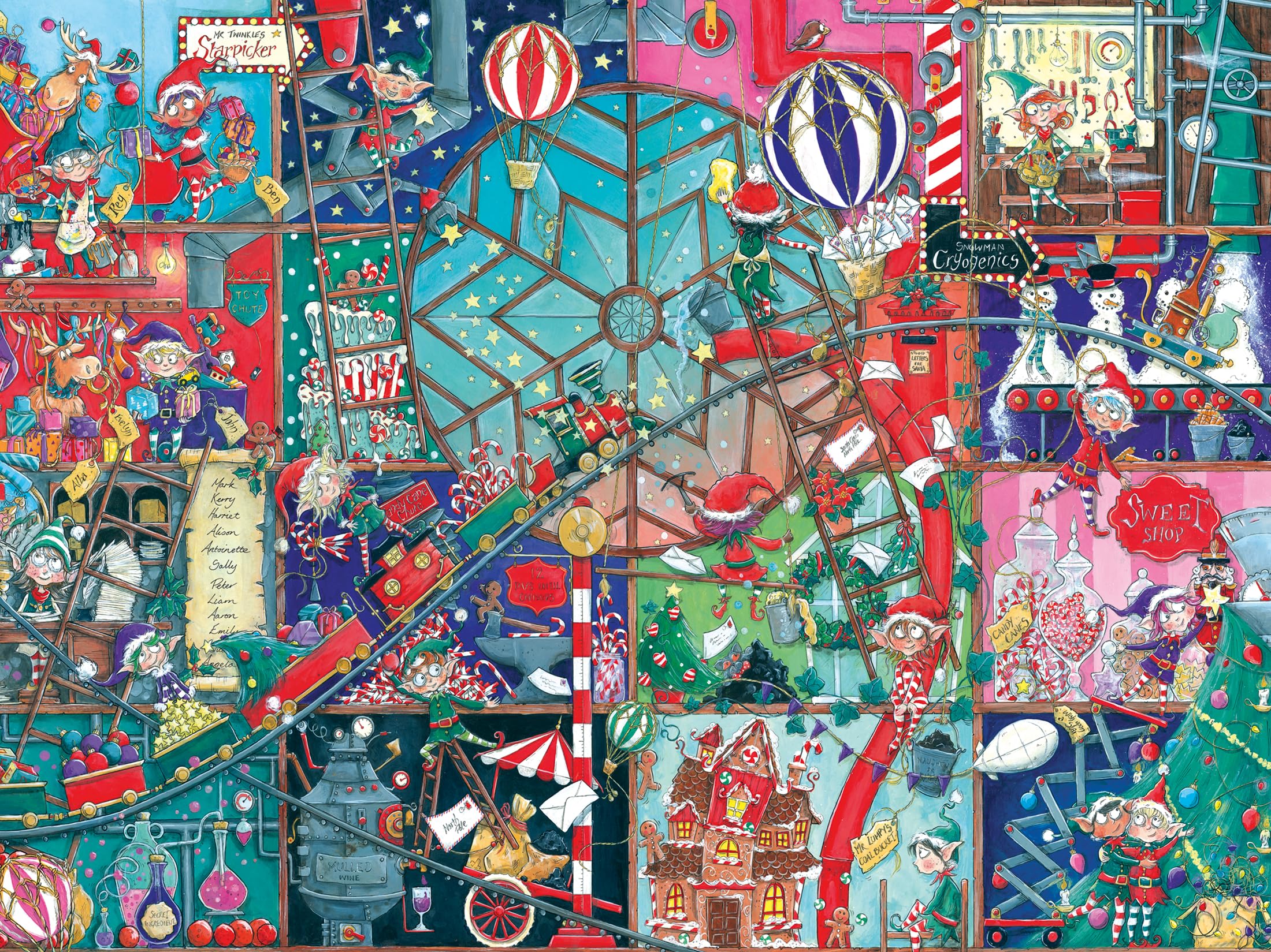Ravensburger Elf Factory Jigsaw Puzzle - 1500 Pieces | Festive Christmas Scene | 80 x 60cm 1