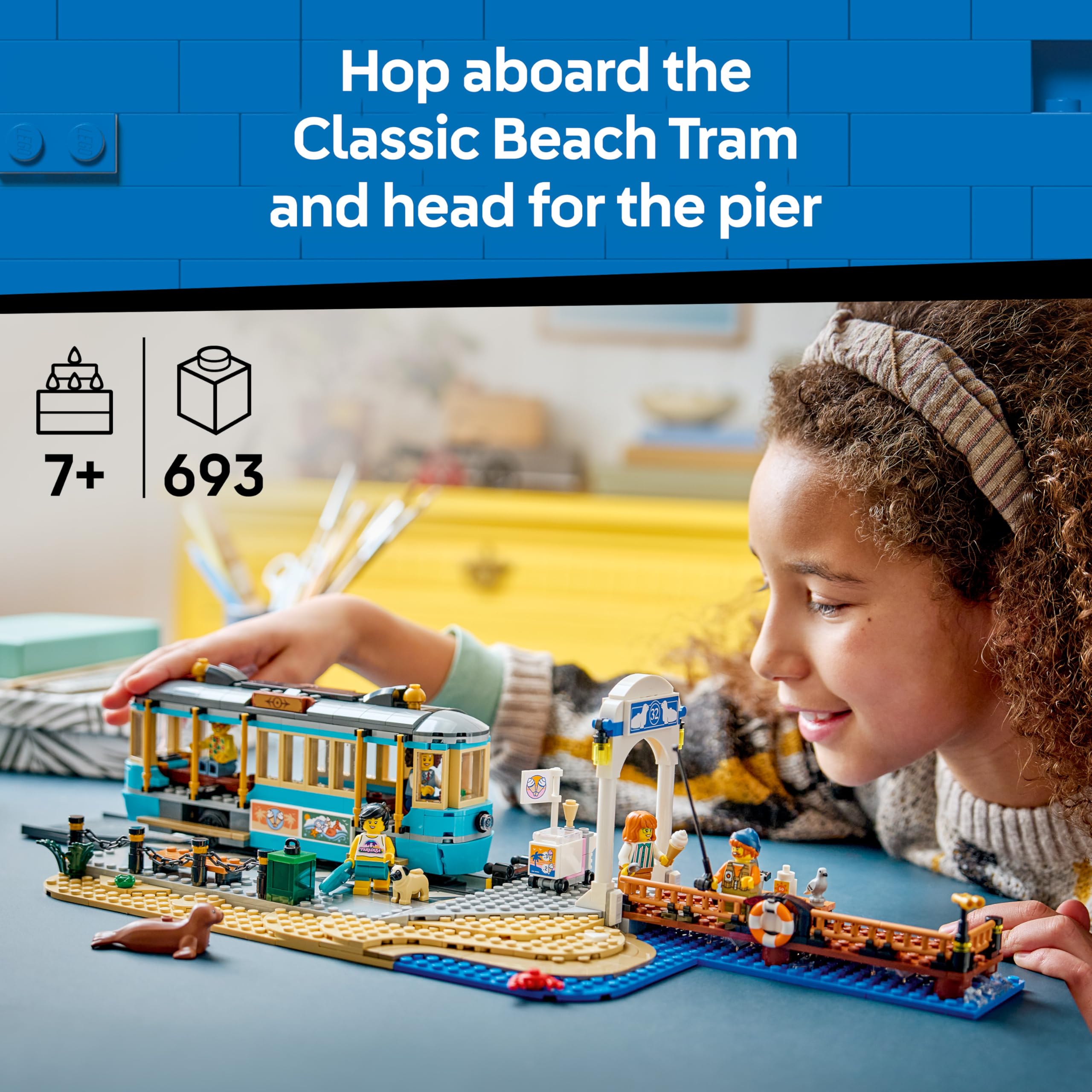 LEGO City Classic Beach Tram Building Set | Ages 7+ | Model 60506 3