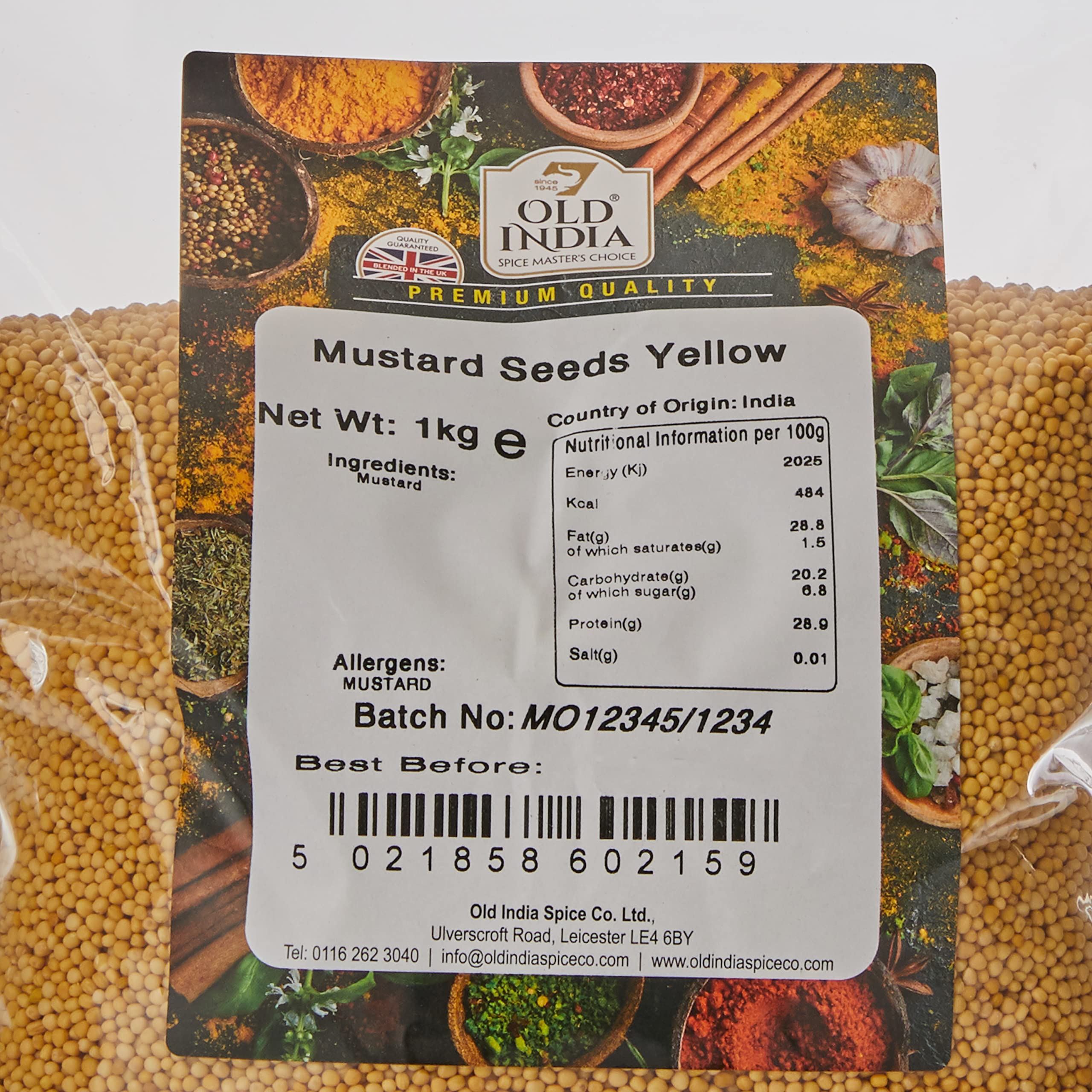 Old India Yellow Mustard Seeds - 1 kg | 100% Natural & Additive Free 2
