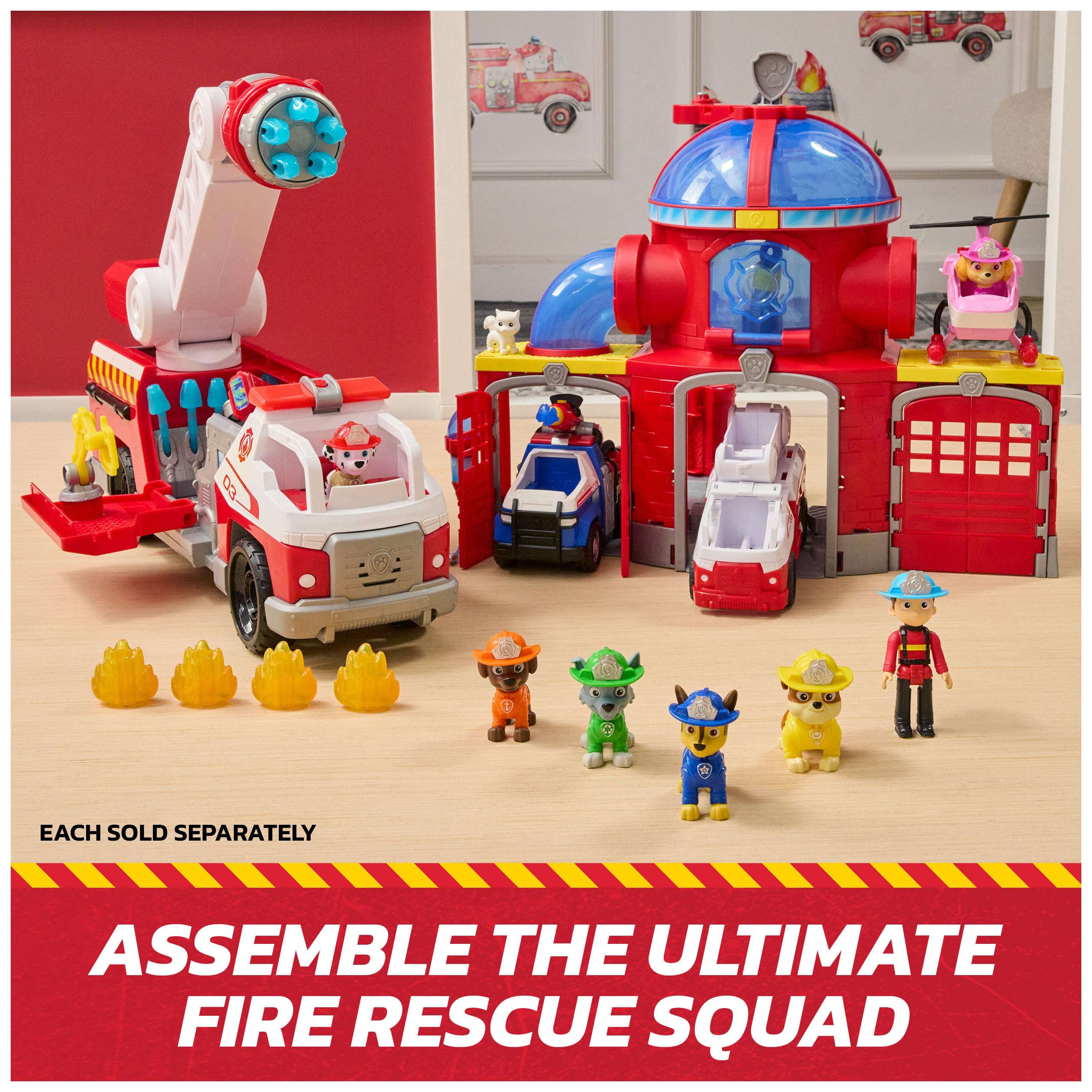 Paw Patrol Rocky Rescue Fire Tanker - 20.3 cm Vehicle with 5 cm Rocky Figure | Ages 3-9 10