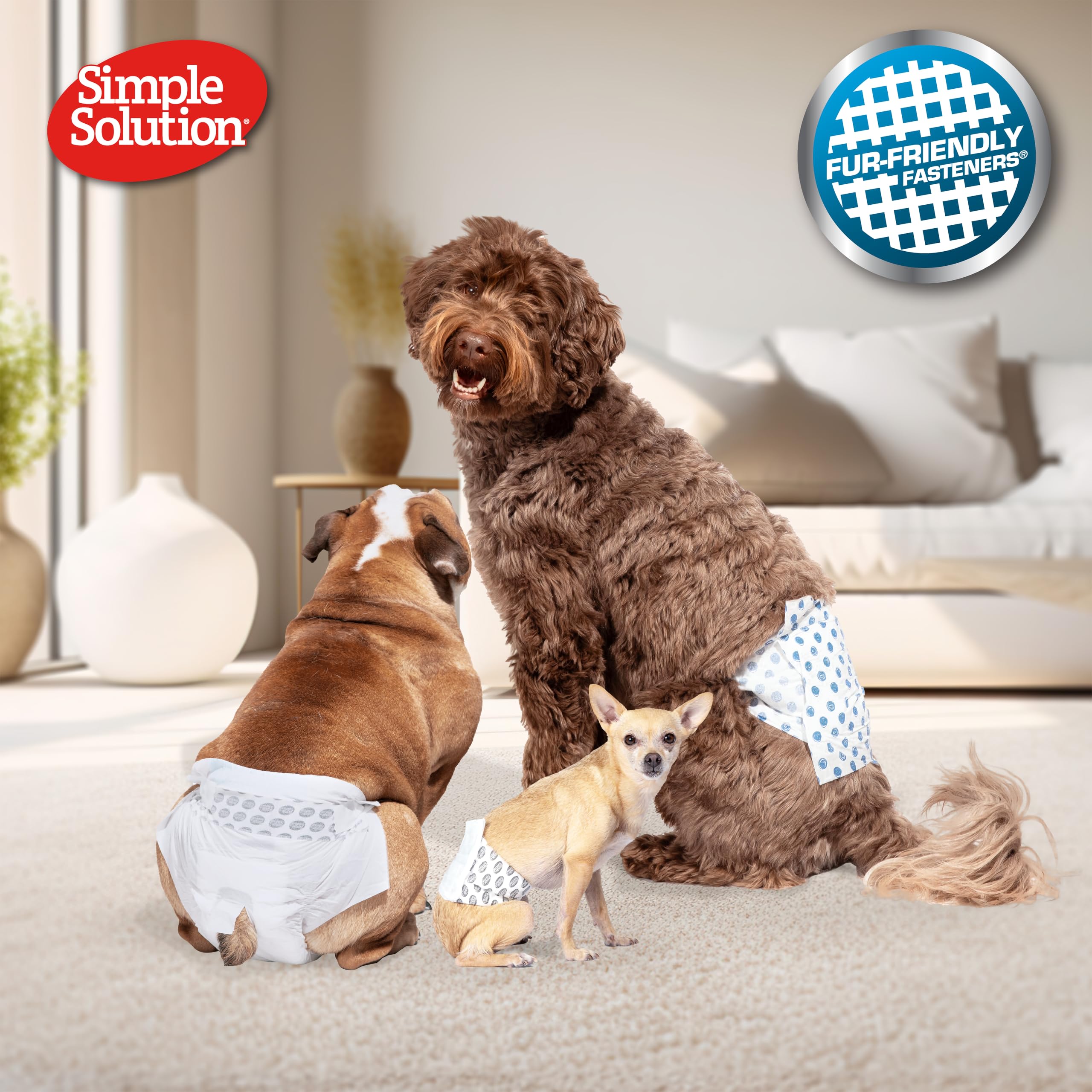 Simple Solution Disposable Dog Diapers for Female Dogs | Medium 11-23kg | 12 Pack 3