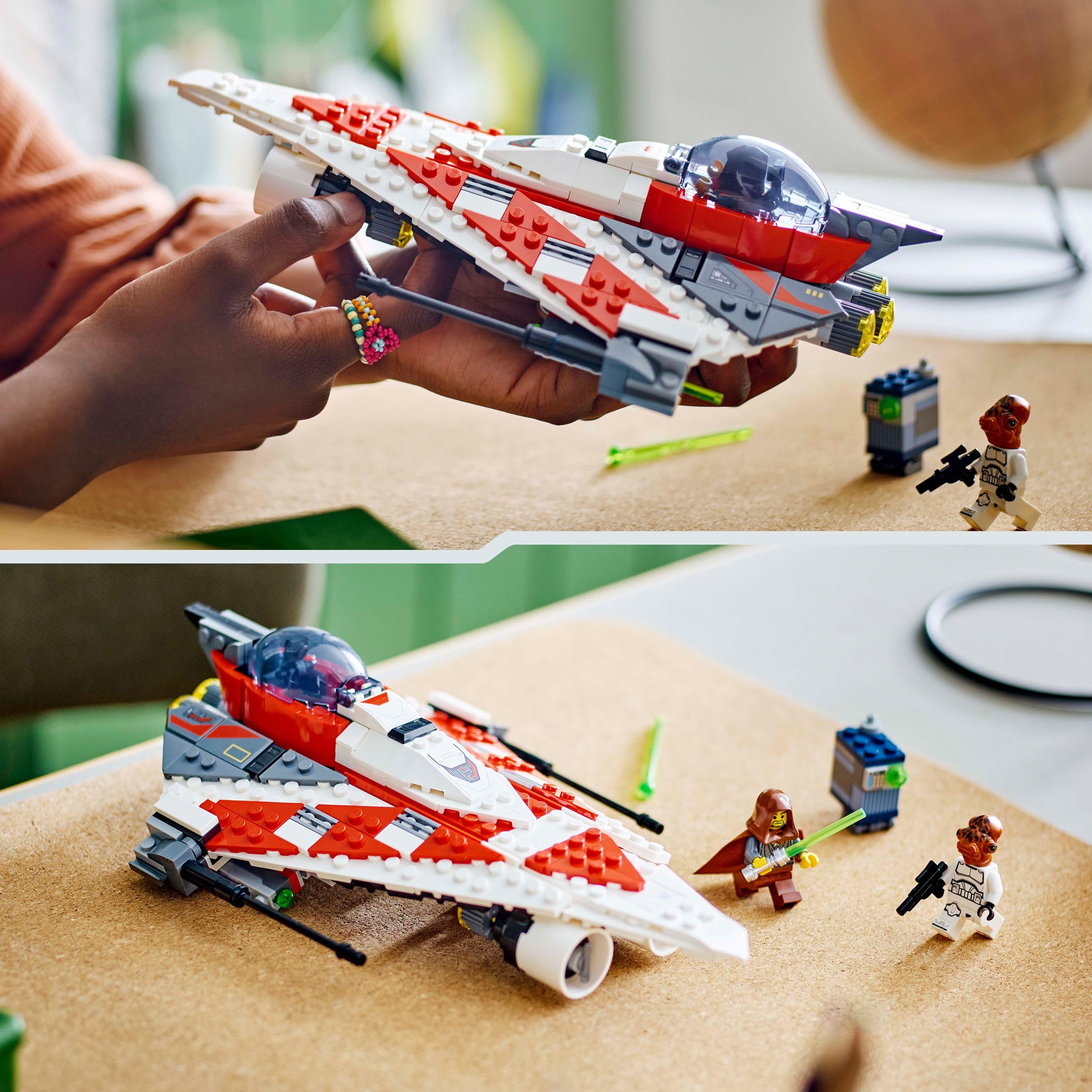 LEGO Star Wars Jedi Bob’s Starfighter Buildable Toy Vehicle Set 75388 for Ages 8+ 5